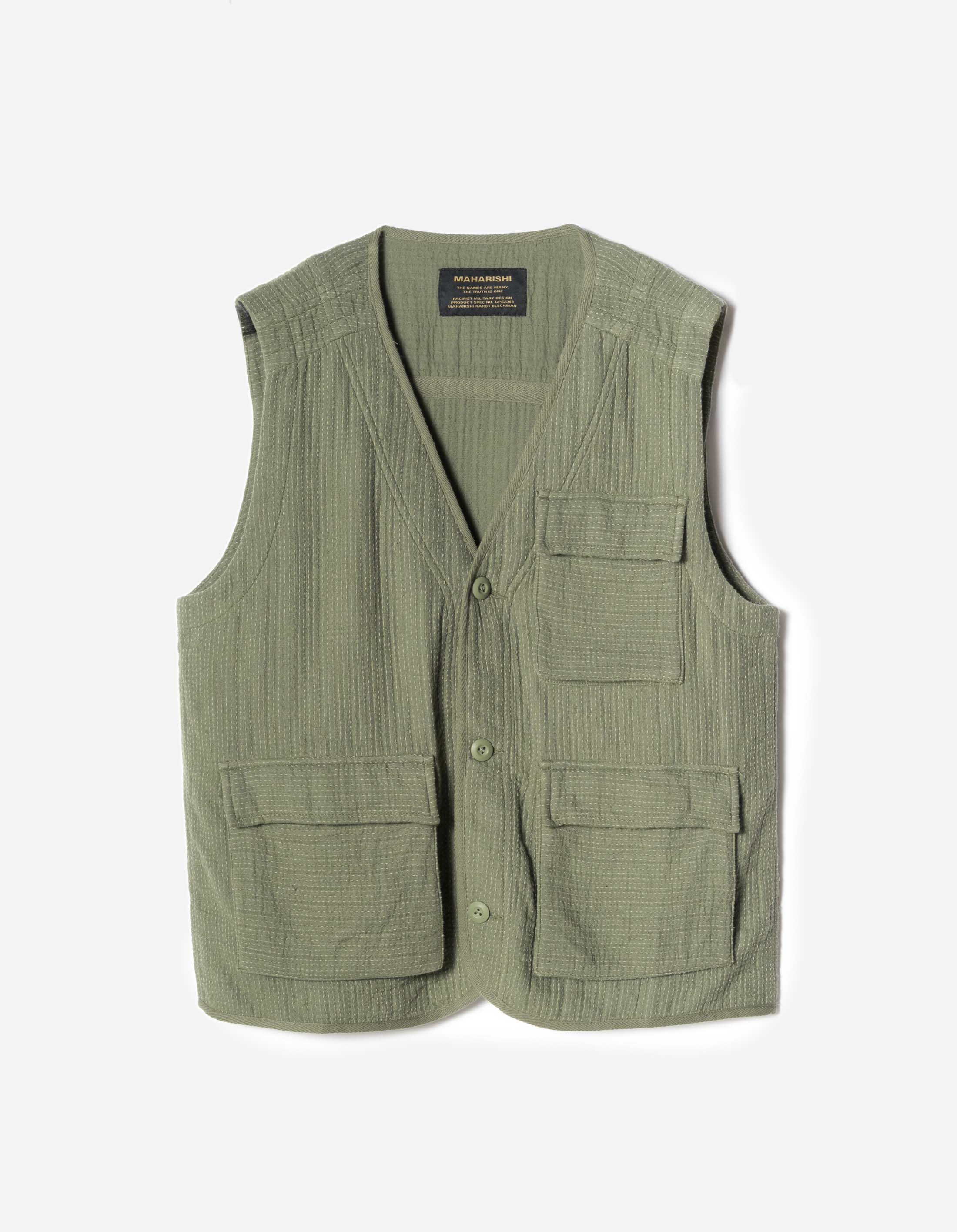 7303 Utility Vest Olive – Maharishi