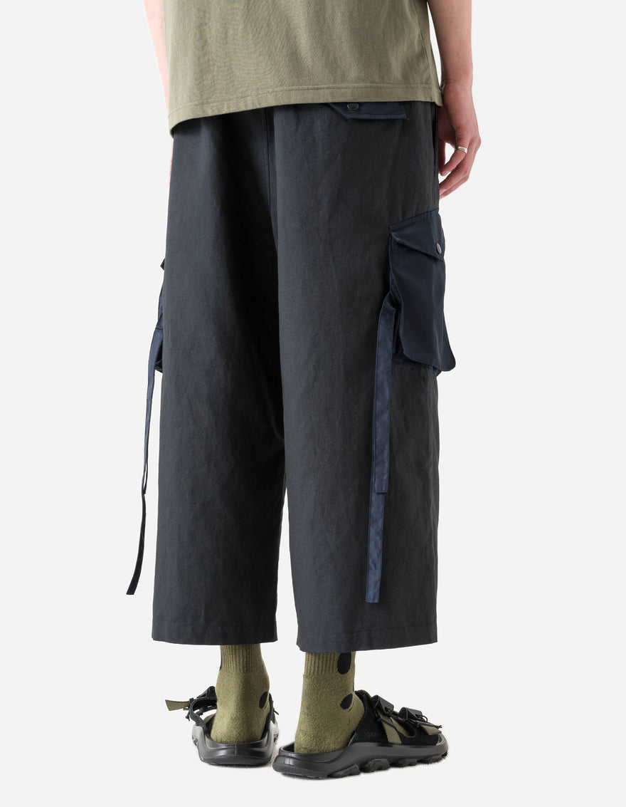 7406 Duality Hemp Cargo Hakama Navy/Olive