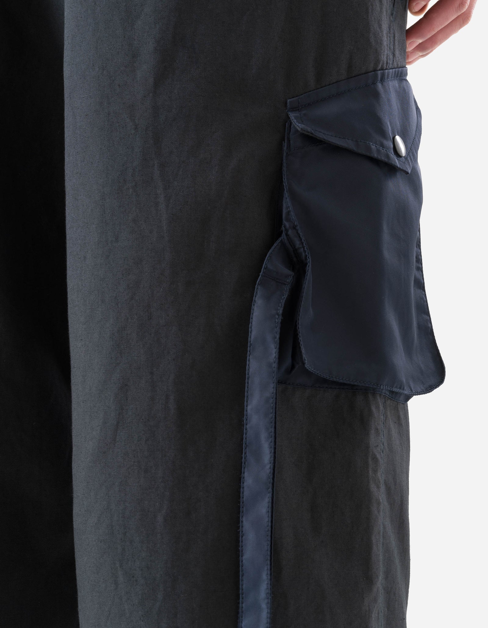 7406 Duality Hemp Cargo Hakama Navy/Olive