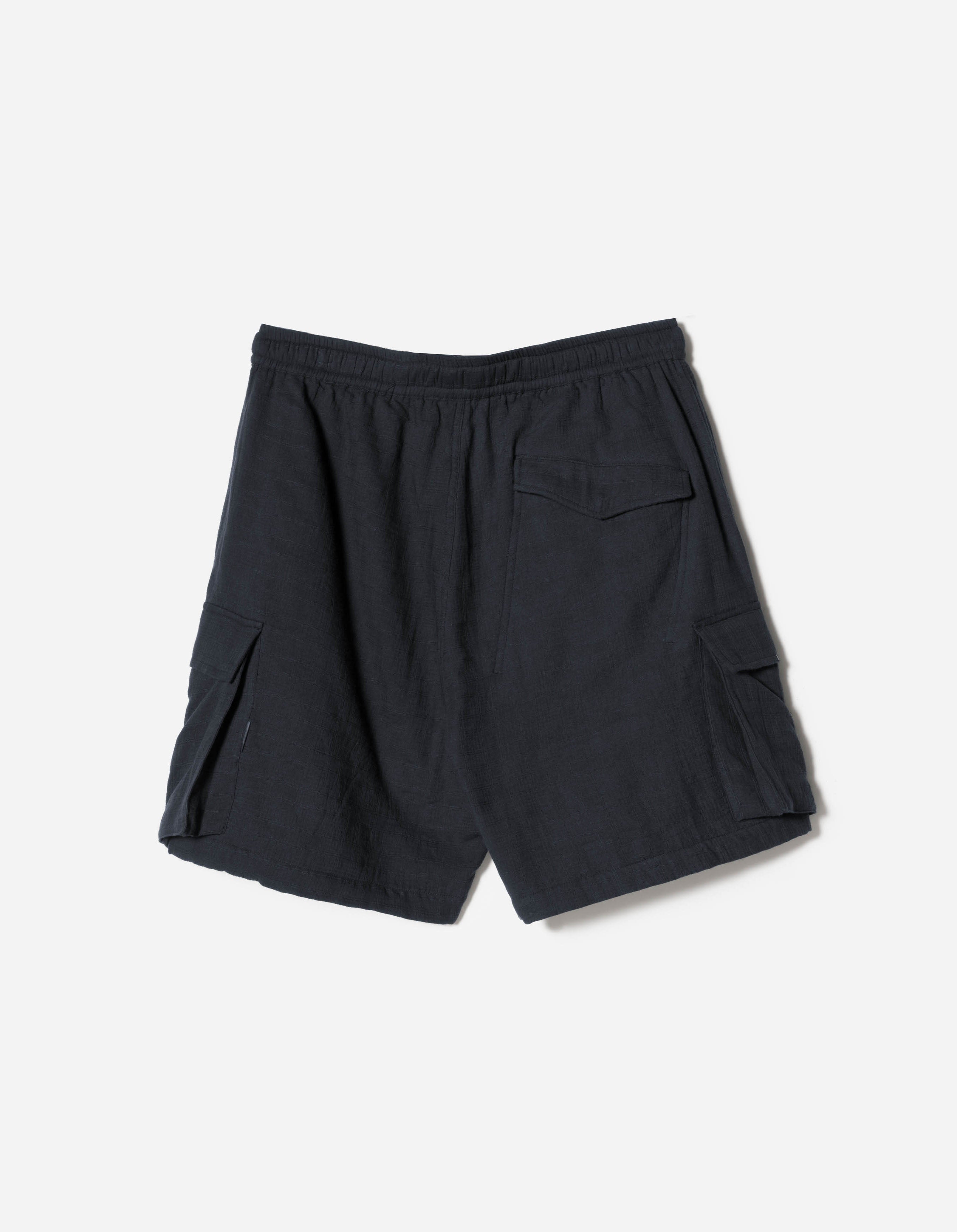 7317 Double Voile Asym Cargo Shorts Navy – Maharishi