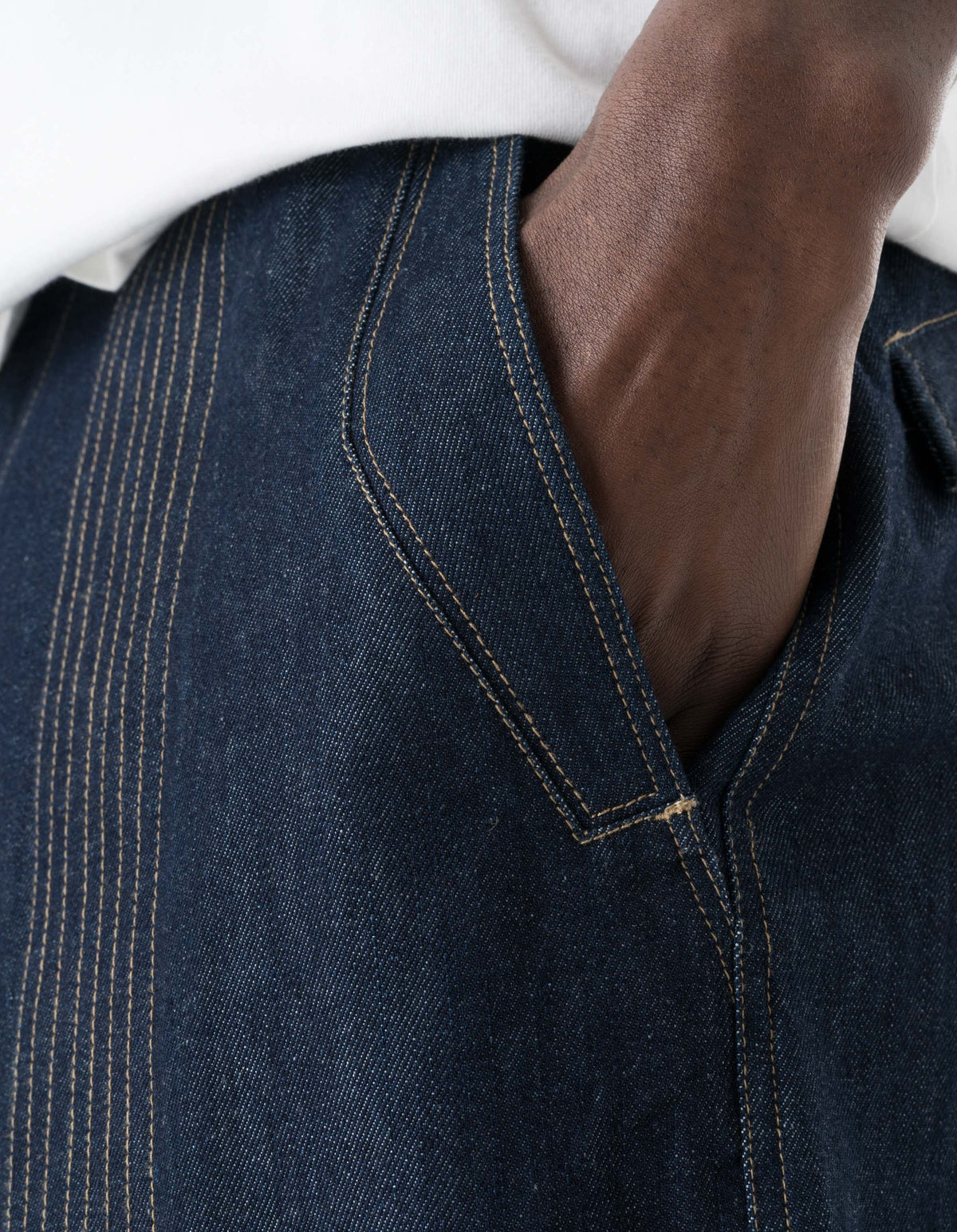 7730 Light Denim Hakama Pants Indigo