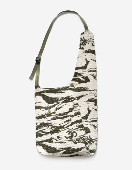 7335 Tigerstripe Monk Sling Bag Ecru/Olive