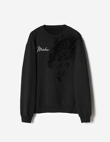 7338 Chimera Panther Crew Sweat Black