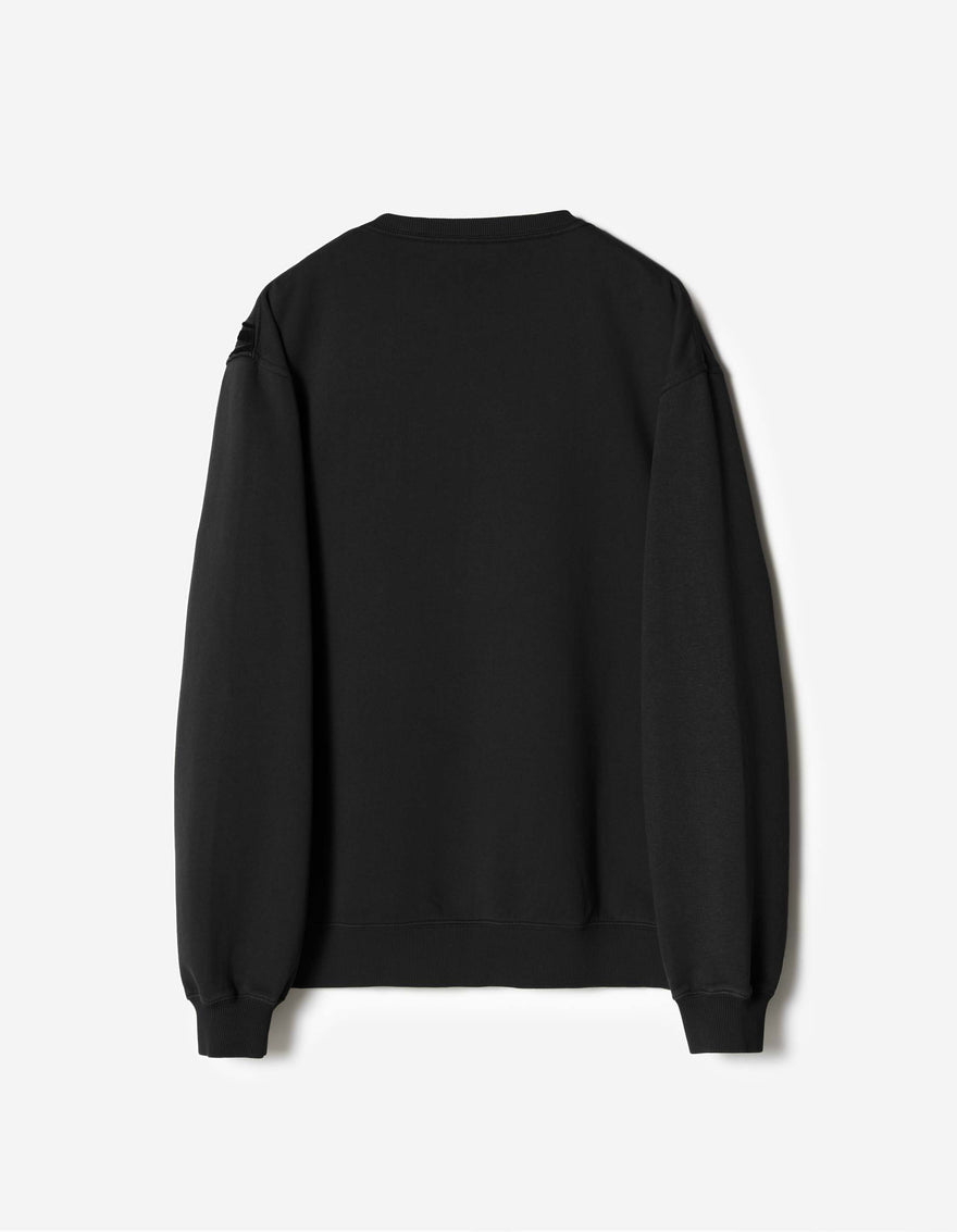 7338 Chimera Panther Crew Sweat Black