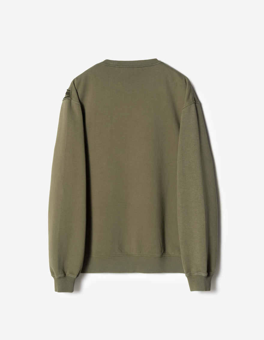 7338 Chimera Panther Crew Sweat Olive OG-107F