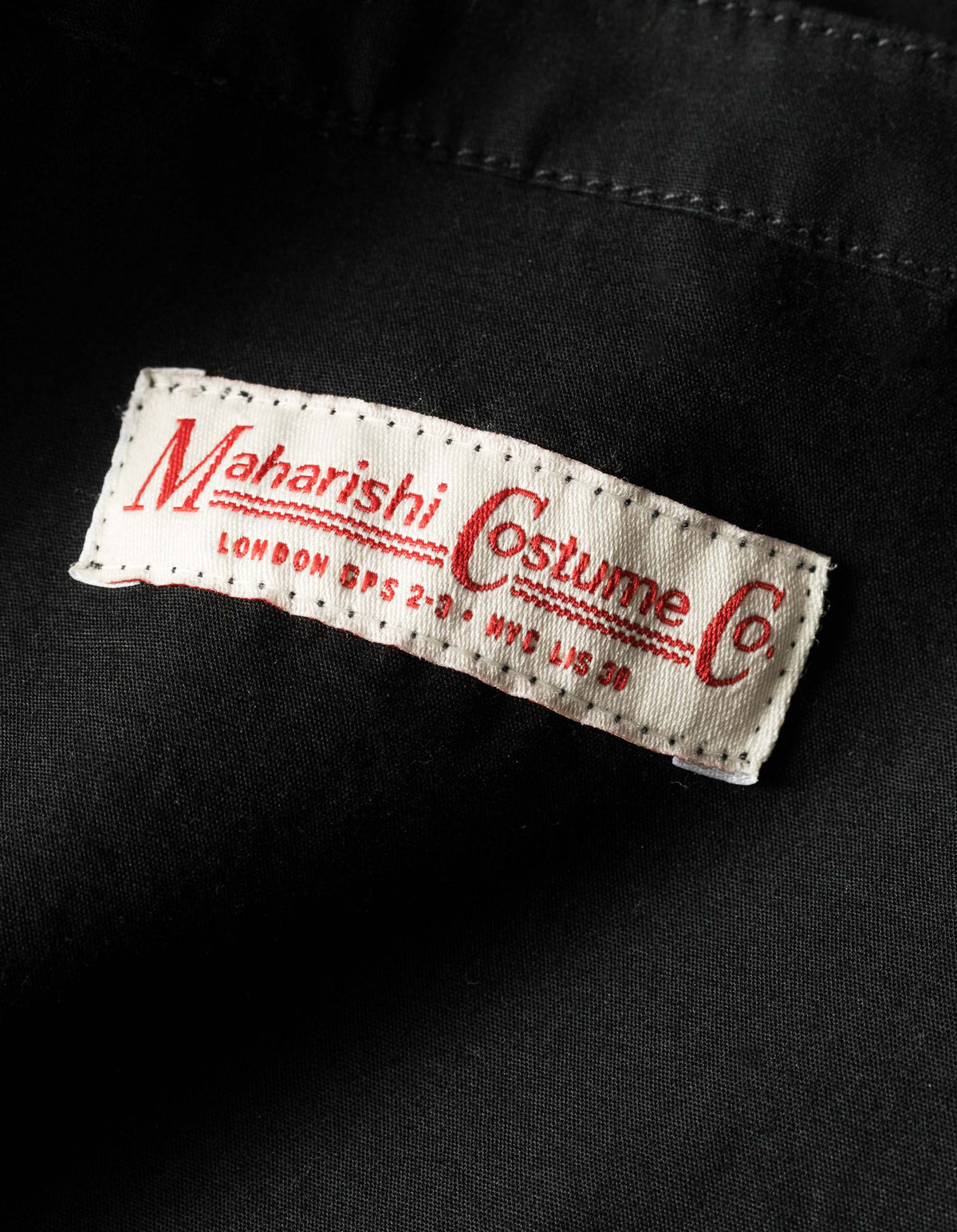 7341 Hill Tribe Kurta Shirt Black