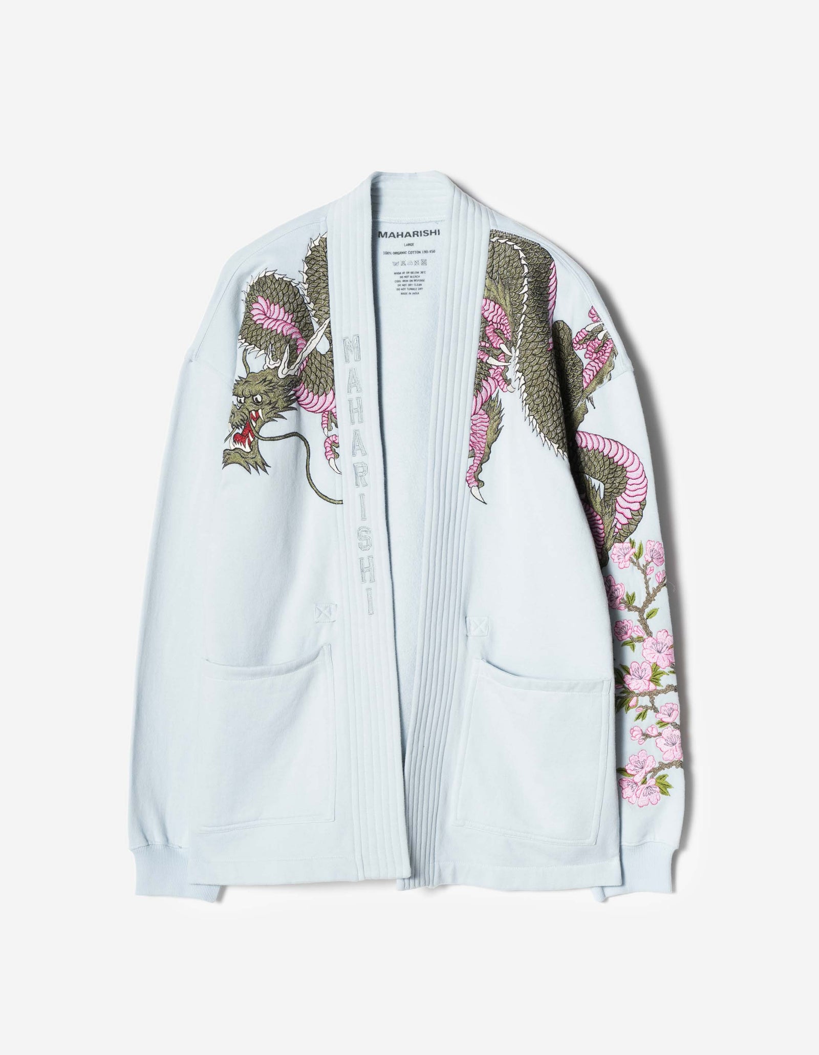 7361 Sakura Serenity Sweat Kimono Light Blue