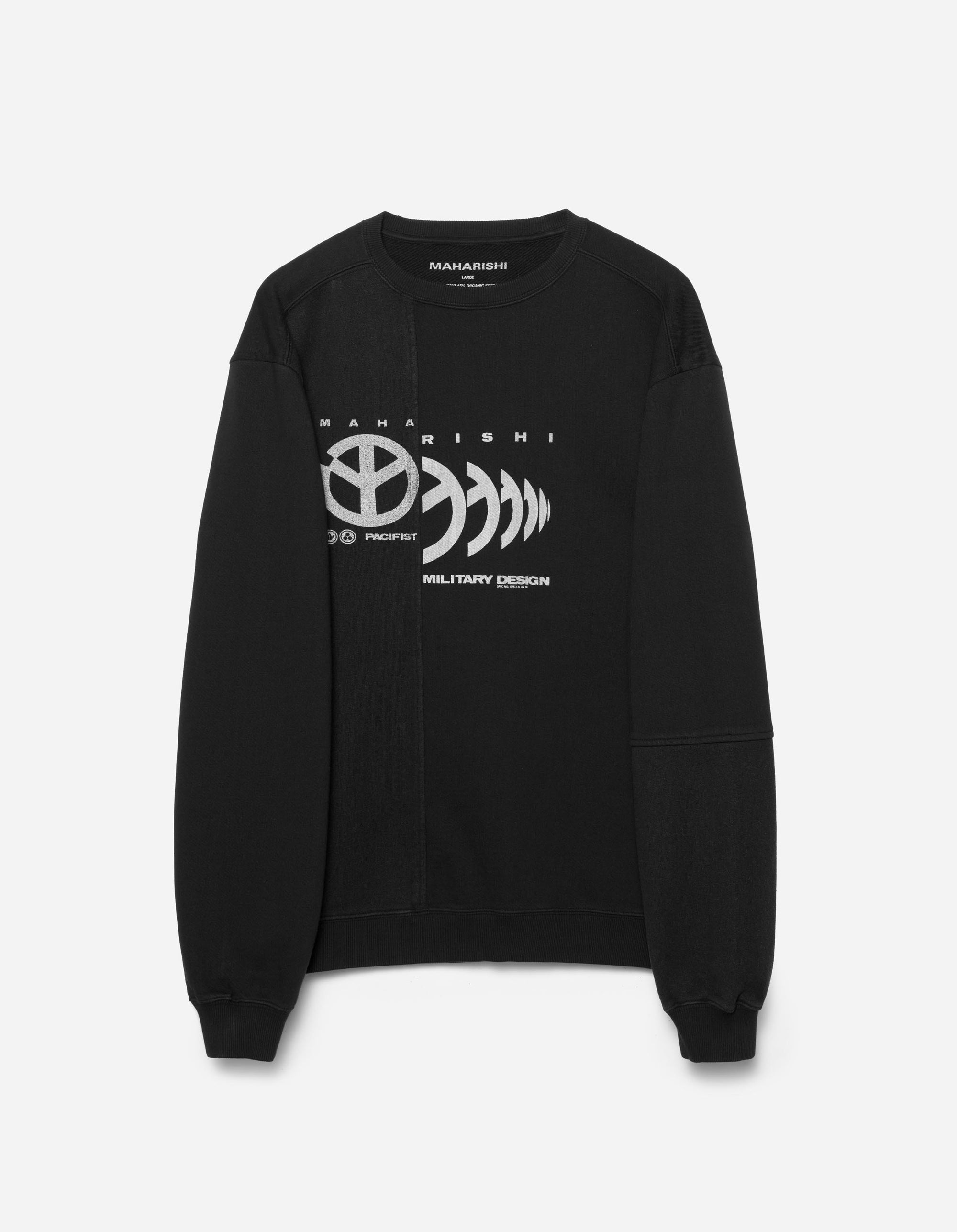 7366 Maha Peace Rally Crew Sweat Black