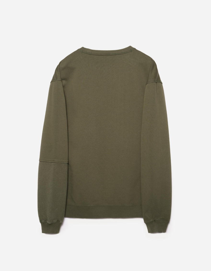 7366 Maha Peace Rally Crew Sweat Olive OG-107F