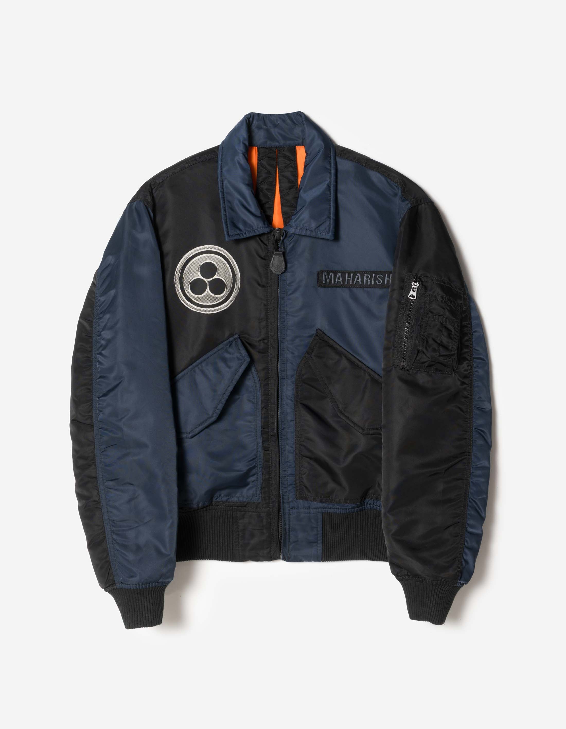 7367 Maha Peace Rally MA2 Jacket Midnight Navy/Black – Maharishi