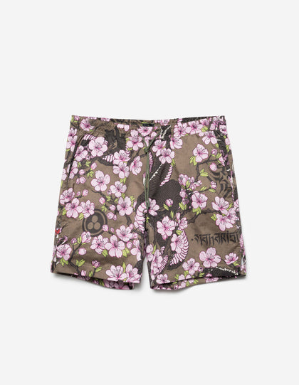 7379 Sakura Serenity Swim Shorts Olive