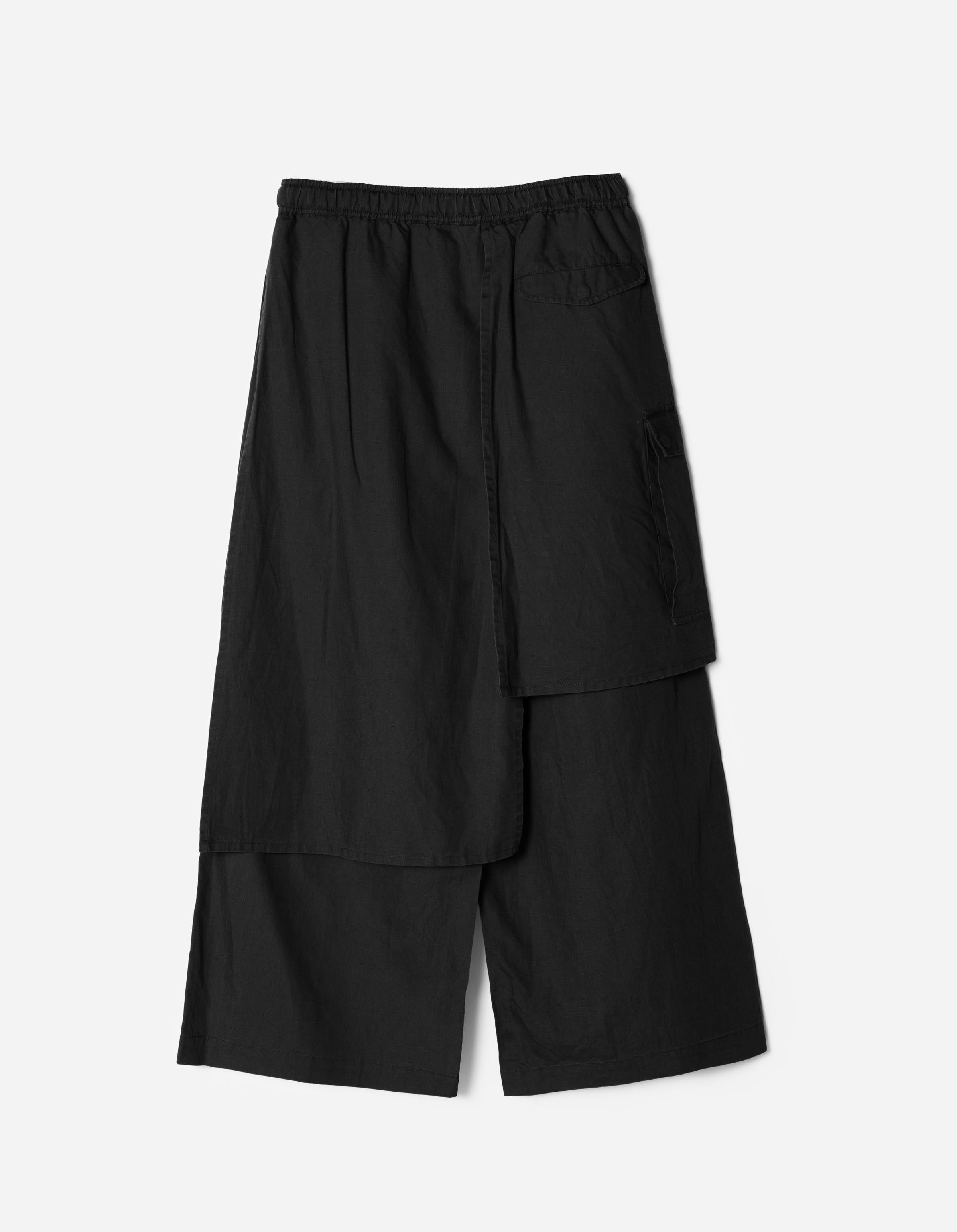 7398 WR Asym Cargo Hakama Pants Black – Maharishi