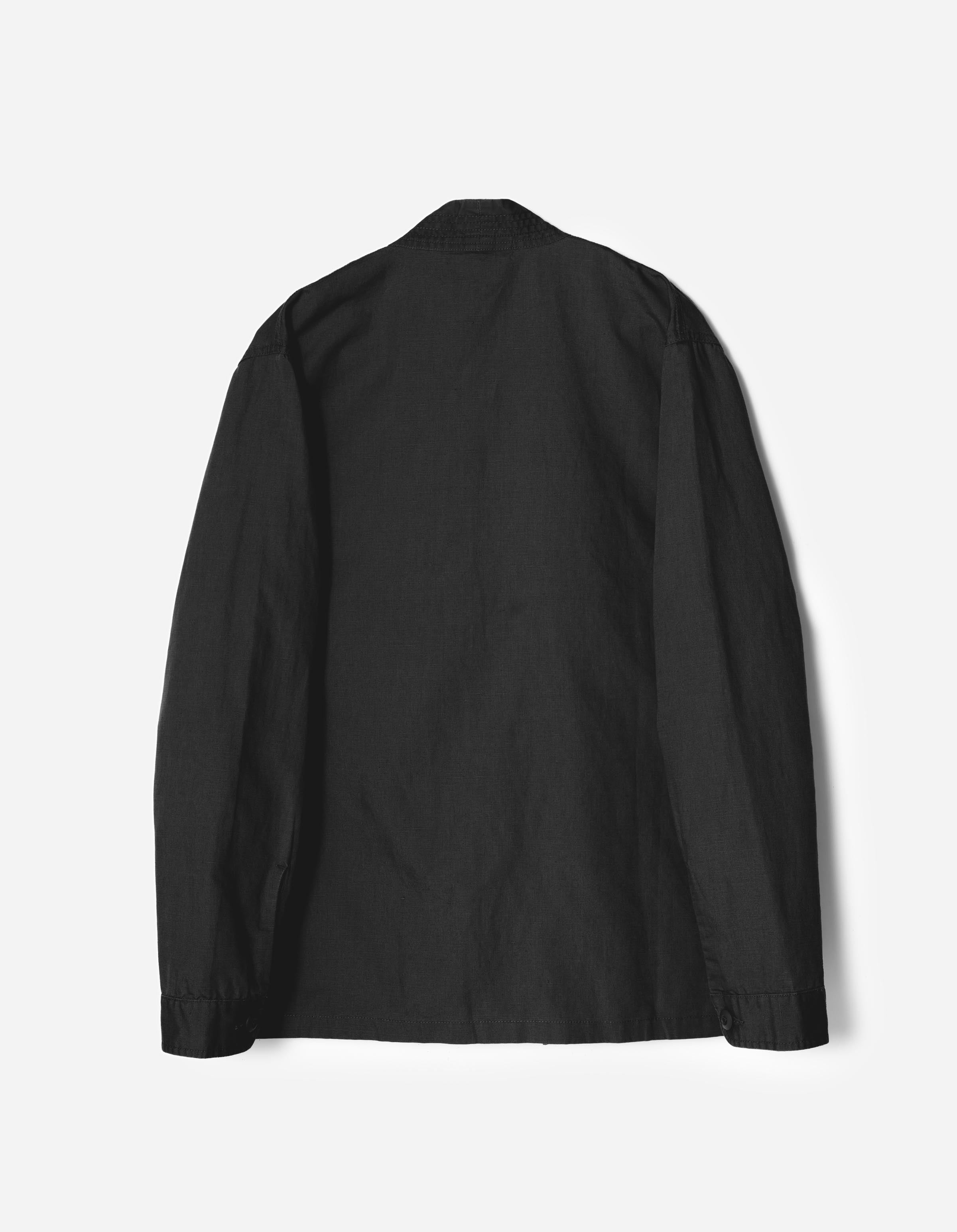 7399 WR Hemp Hanten Shirt Black – Maharishi