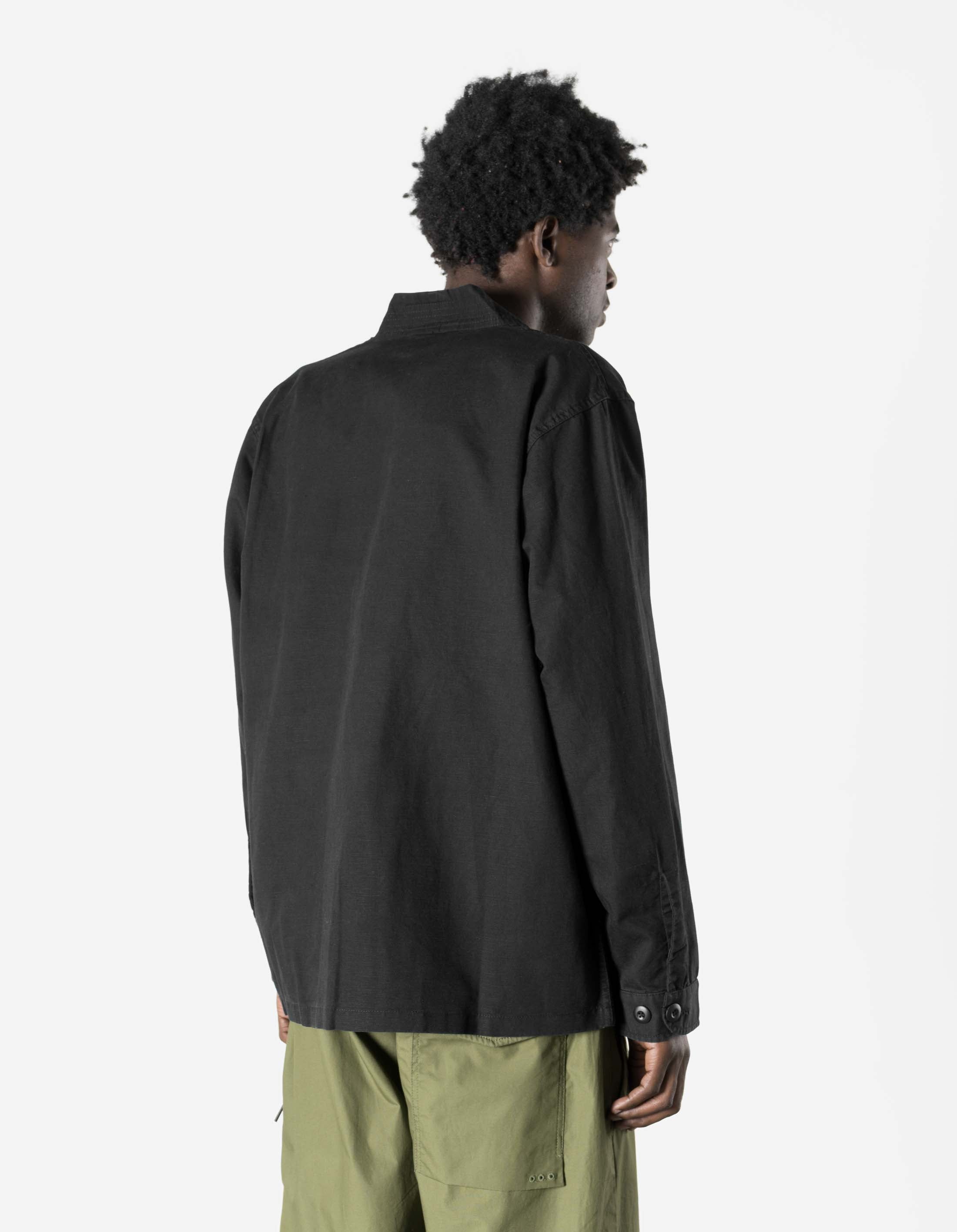 7399 WR Hemp Hanten Shirt Black – Maharishi
