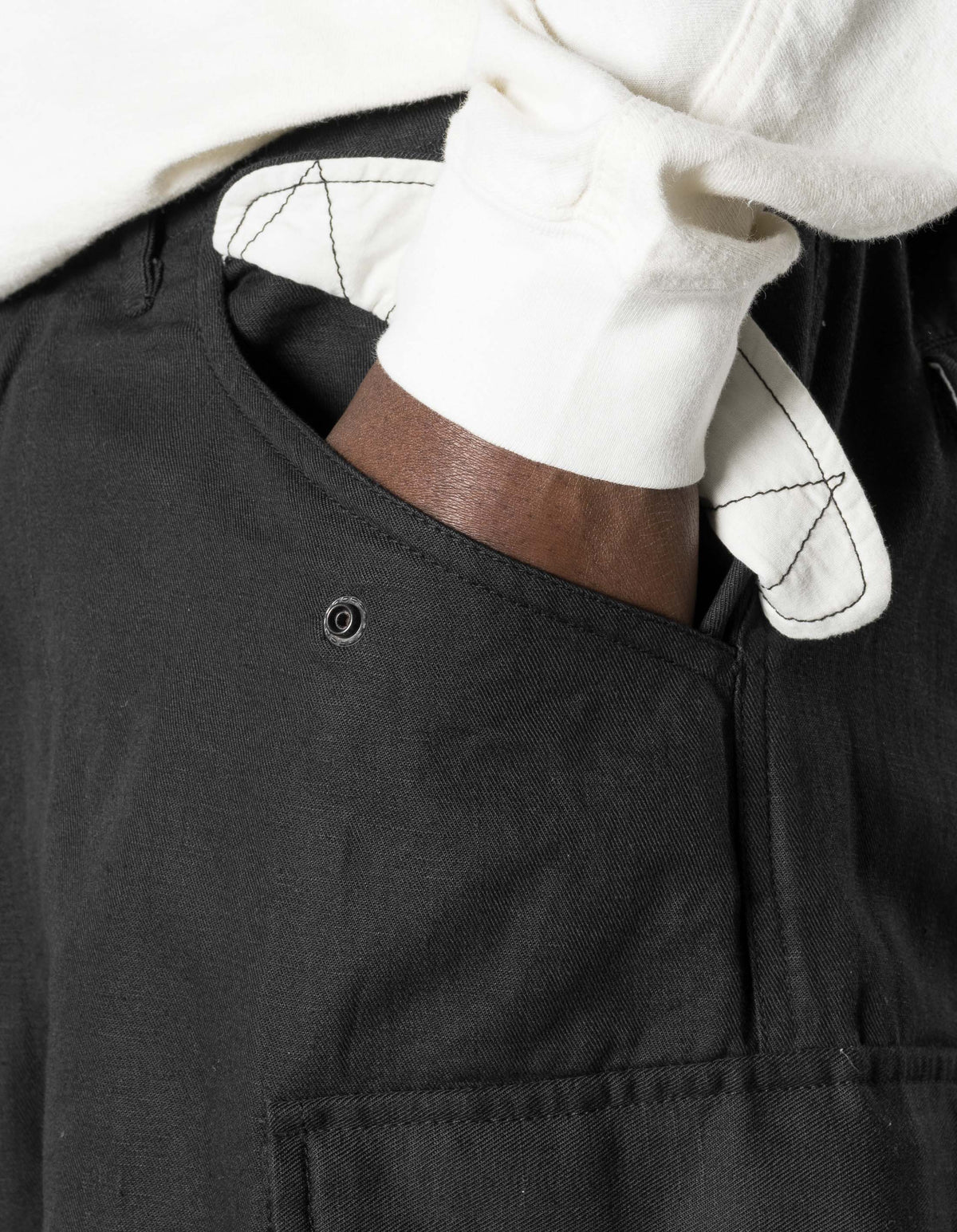 7400 Hemp M65 Cargo Pants Black