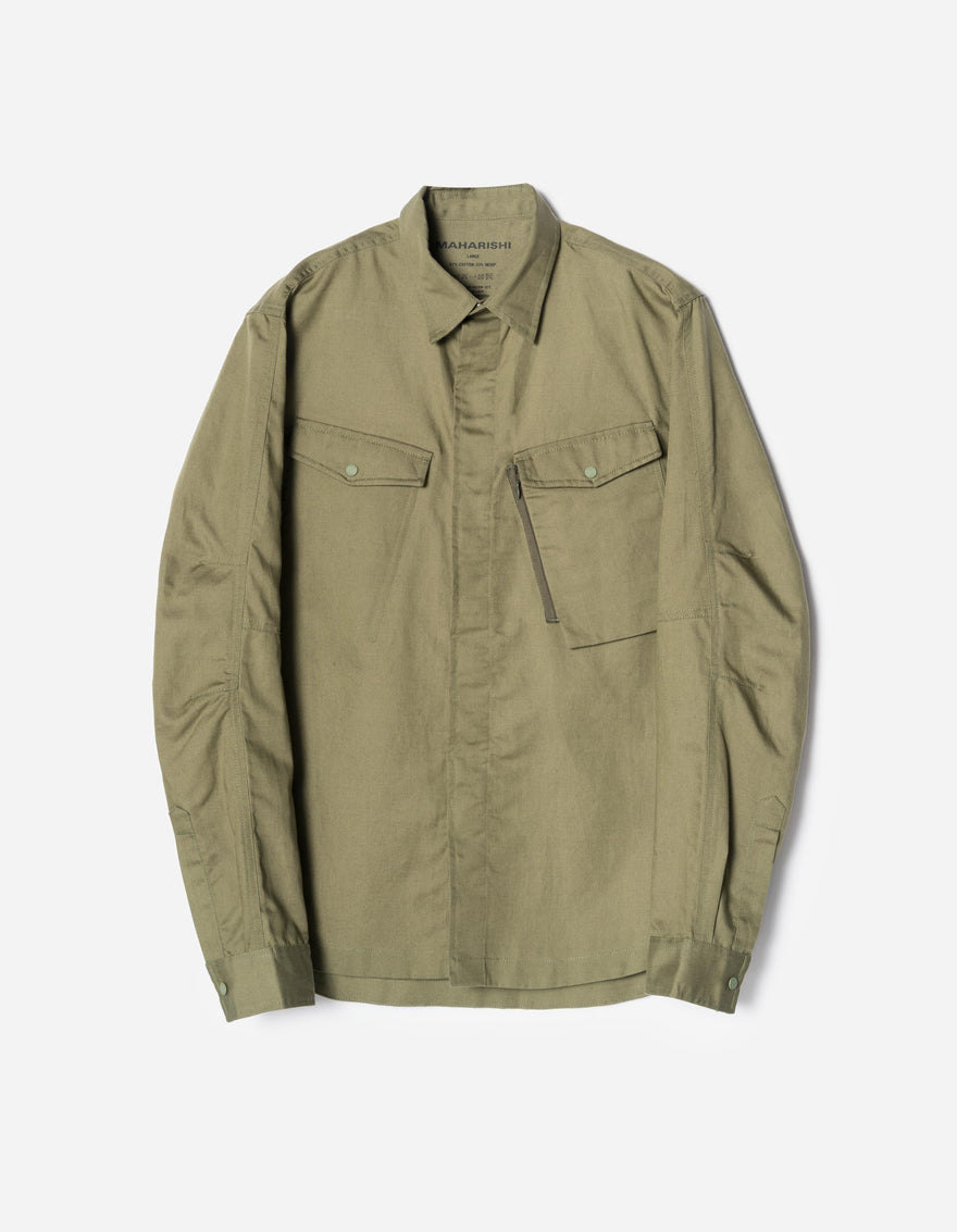 7402 WR Hemp Custom Shirt Olive OG-107F