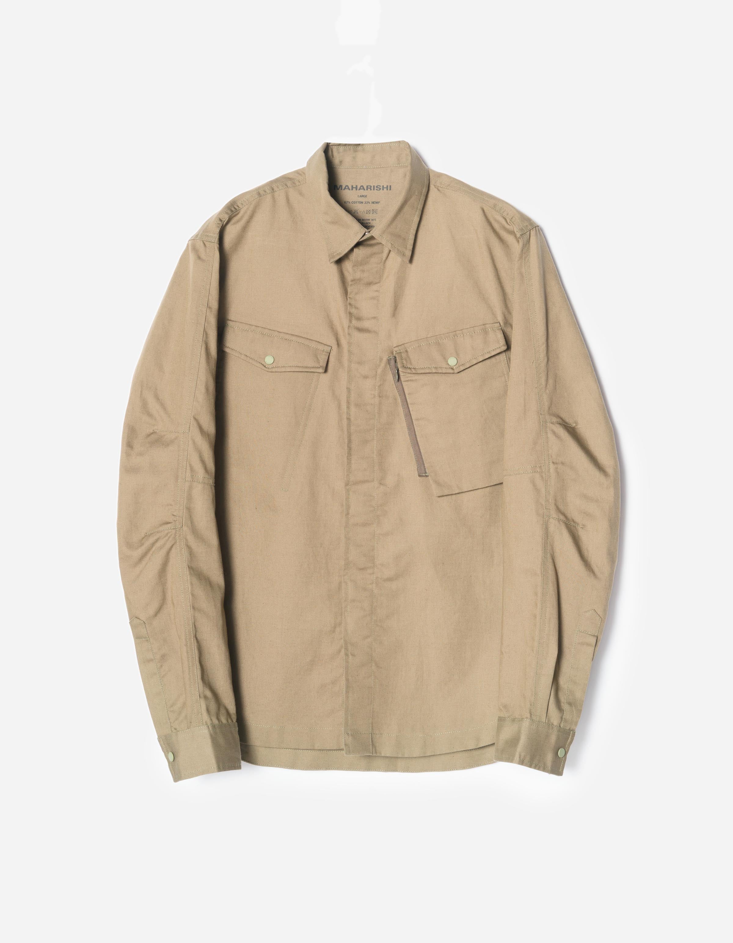 7402 WR Hemp Custom Shirt Maha Sand – Maharishi