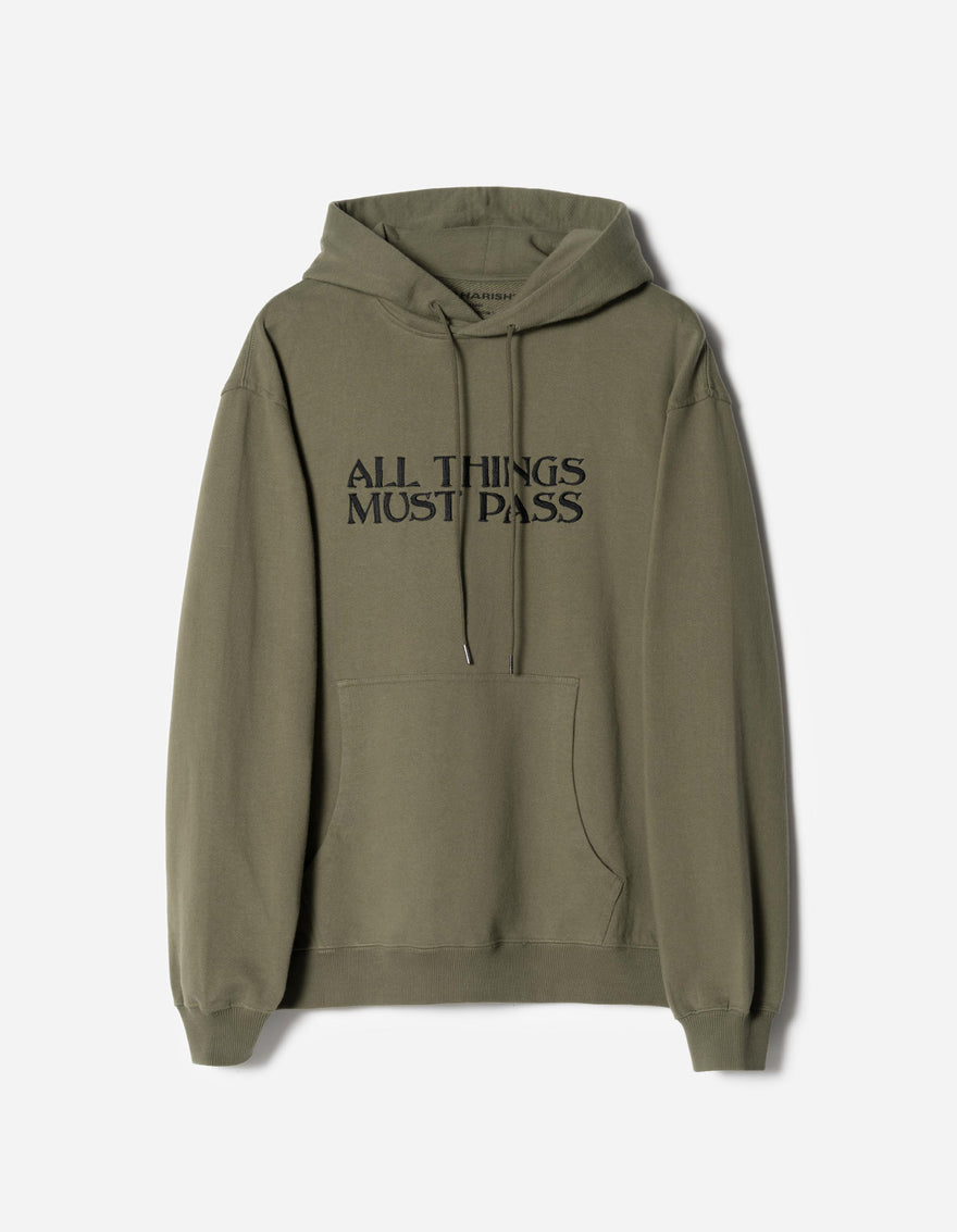 7461 All Things Must Pass Hooded Sweat Olive