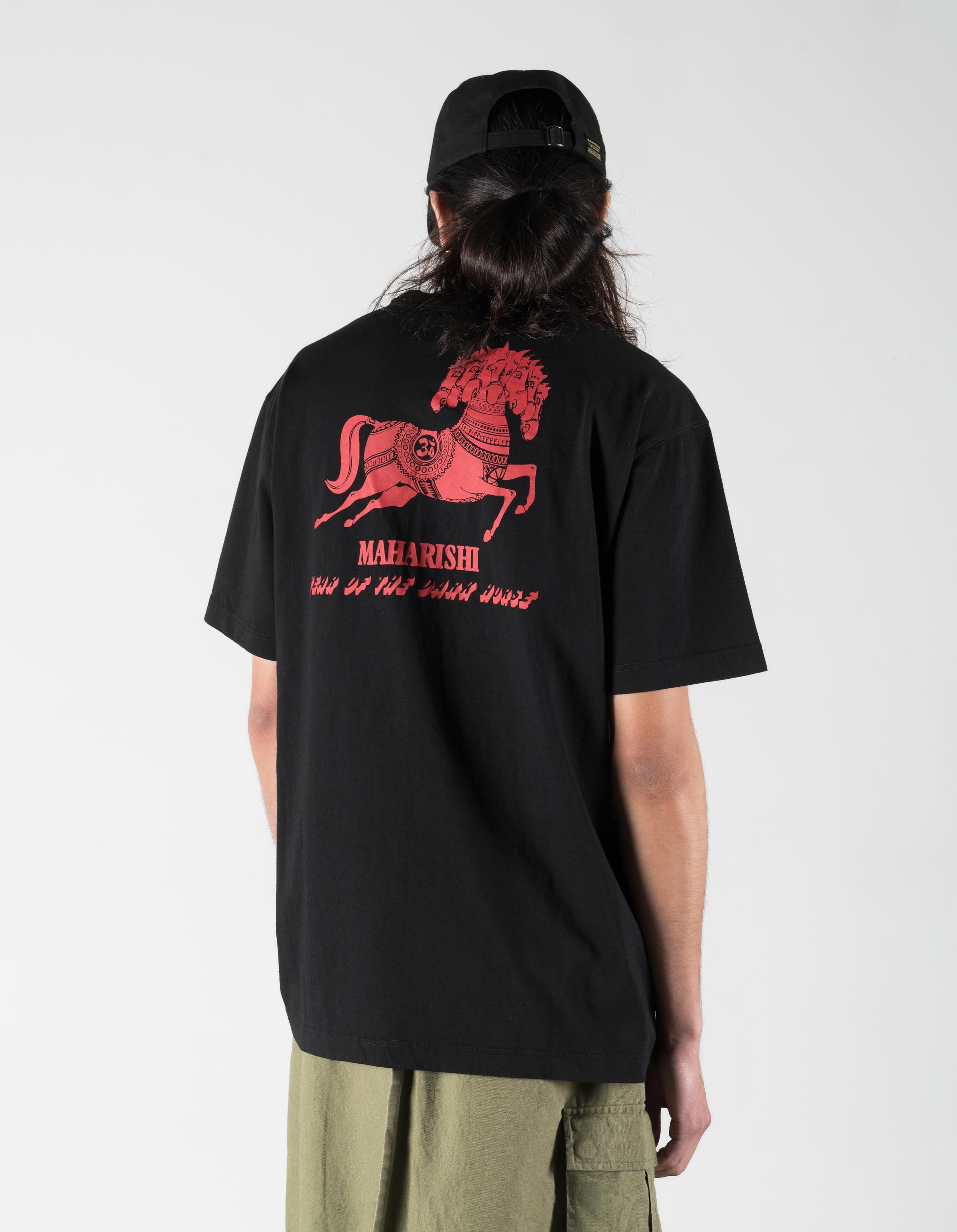 7463 Year of the Dark Horse S/S T-Shirt Black – Maharishi