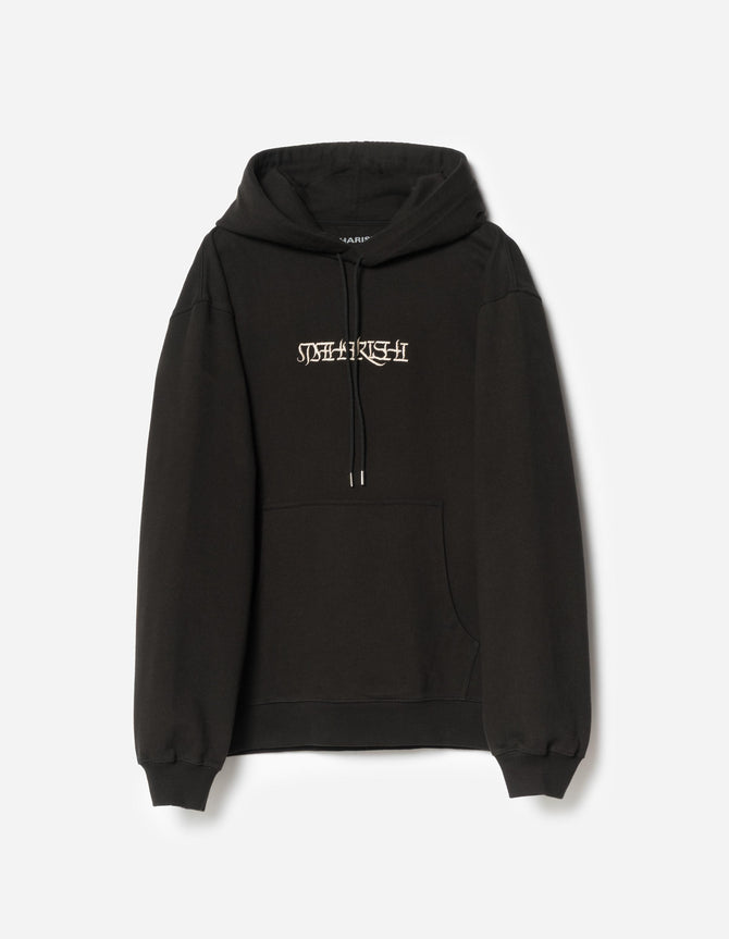 7552 Maha Script Hooded Sweat Black