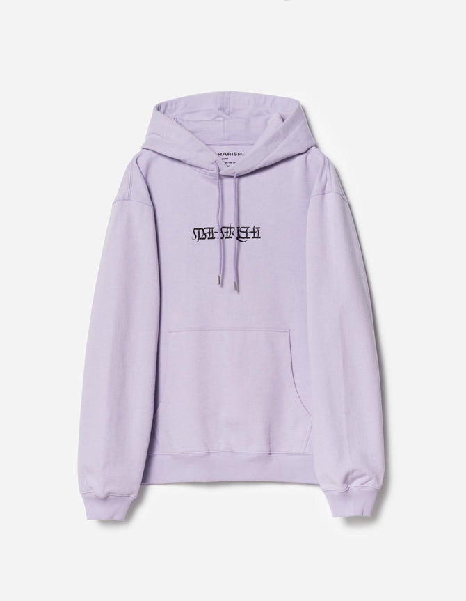 7552 Maha Script Hooded Sweat Lavender