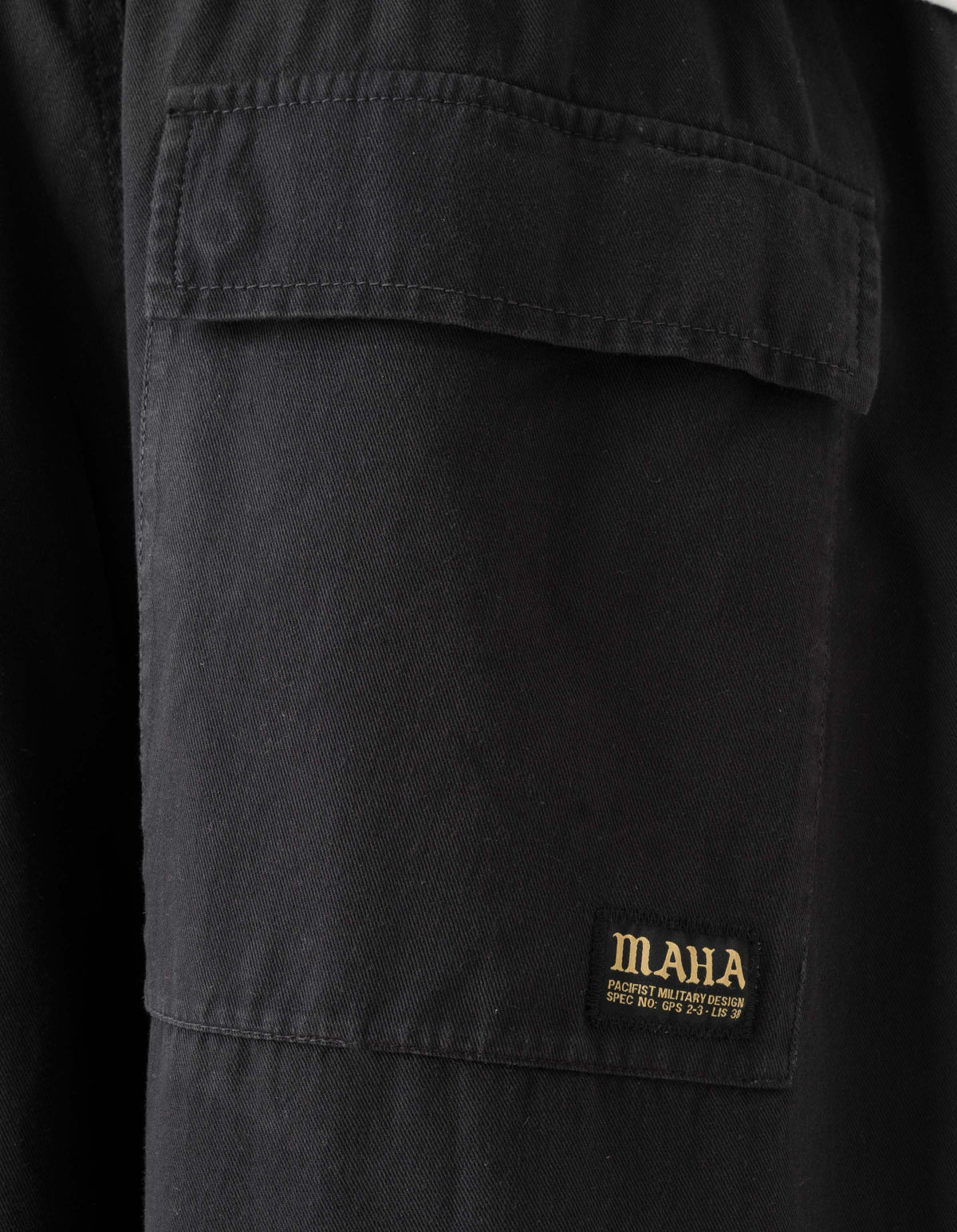 7589 Maha Loose Pleated Pants Black