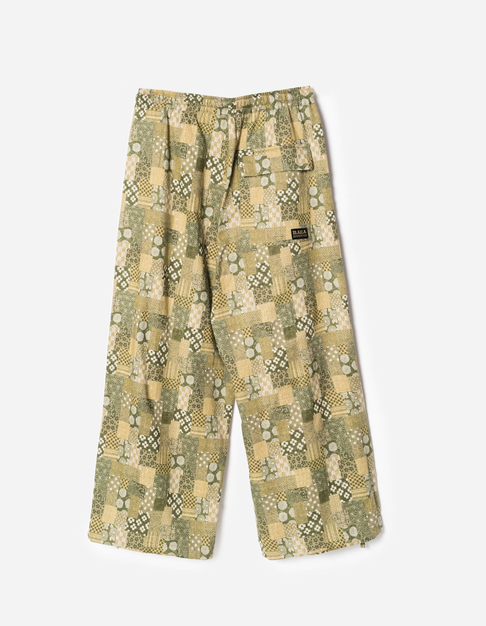 7607 Wagara Loose Pleated Pants Koke Olive
