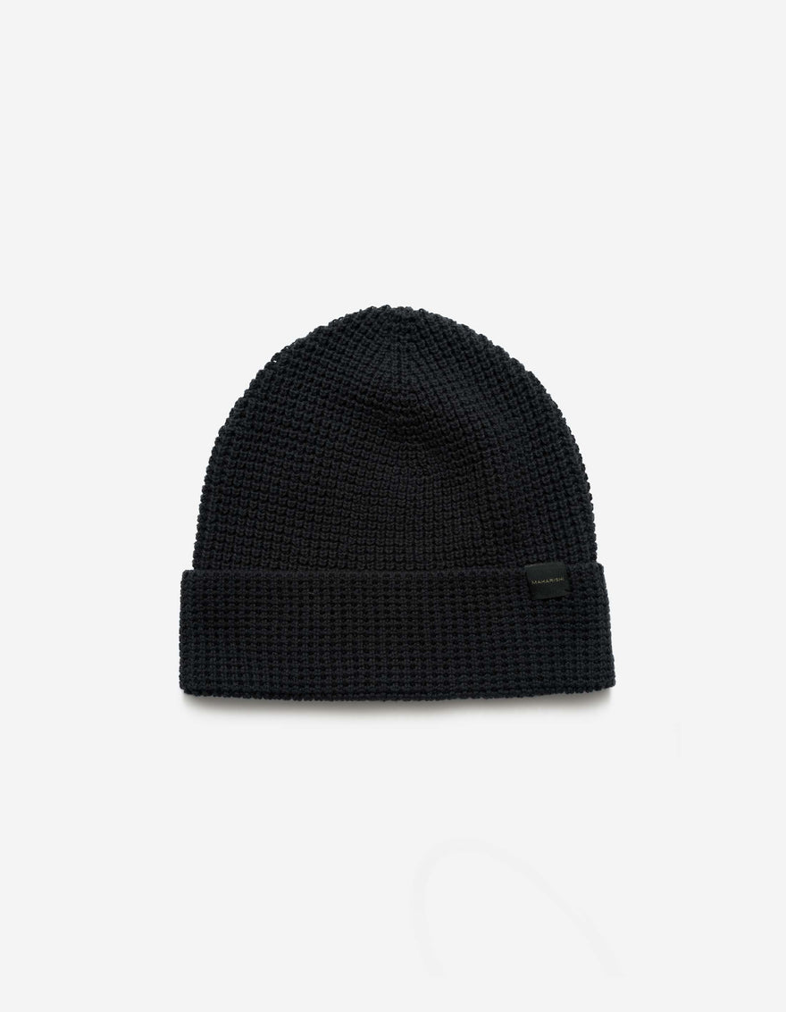7609 Maharishi Knit Beanie Black