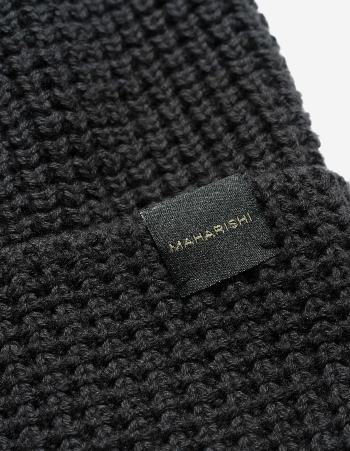 7609 Maharishi Knit Beanie Black