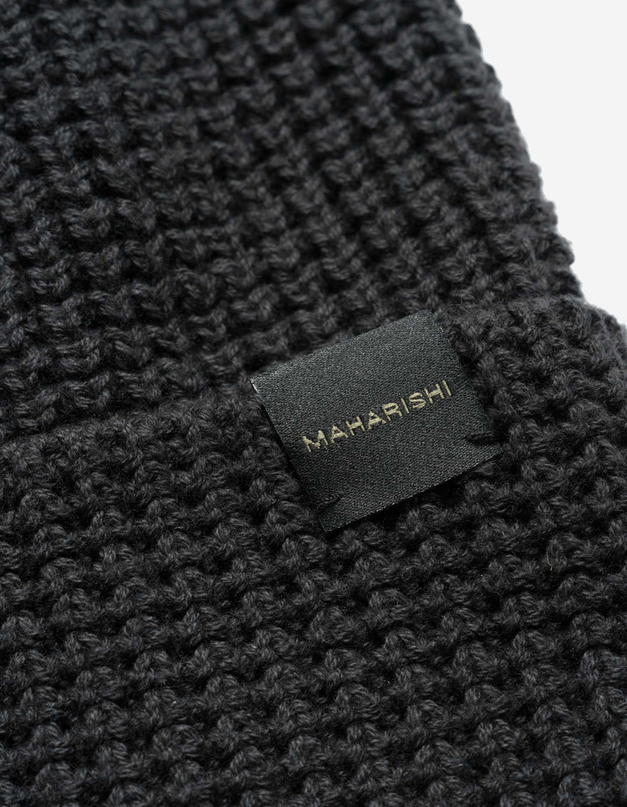 7609 Maharishi Knit Beanie Black