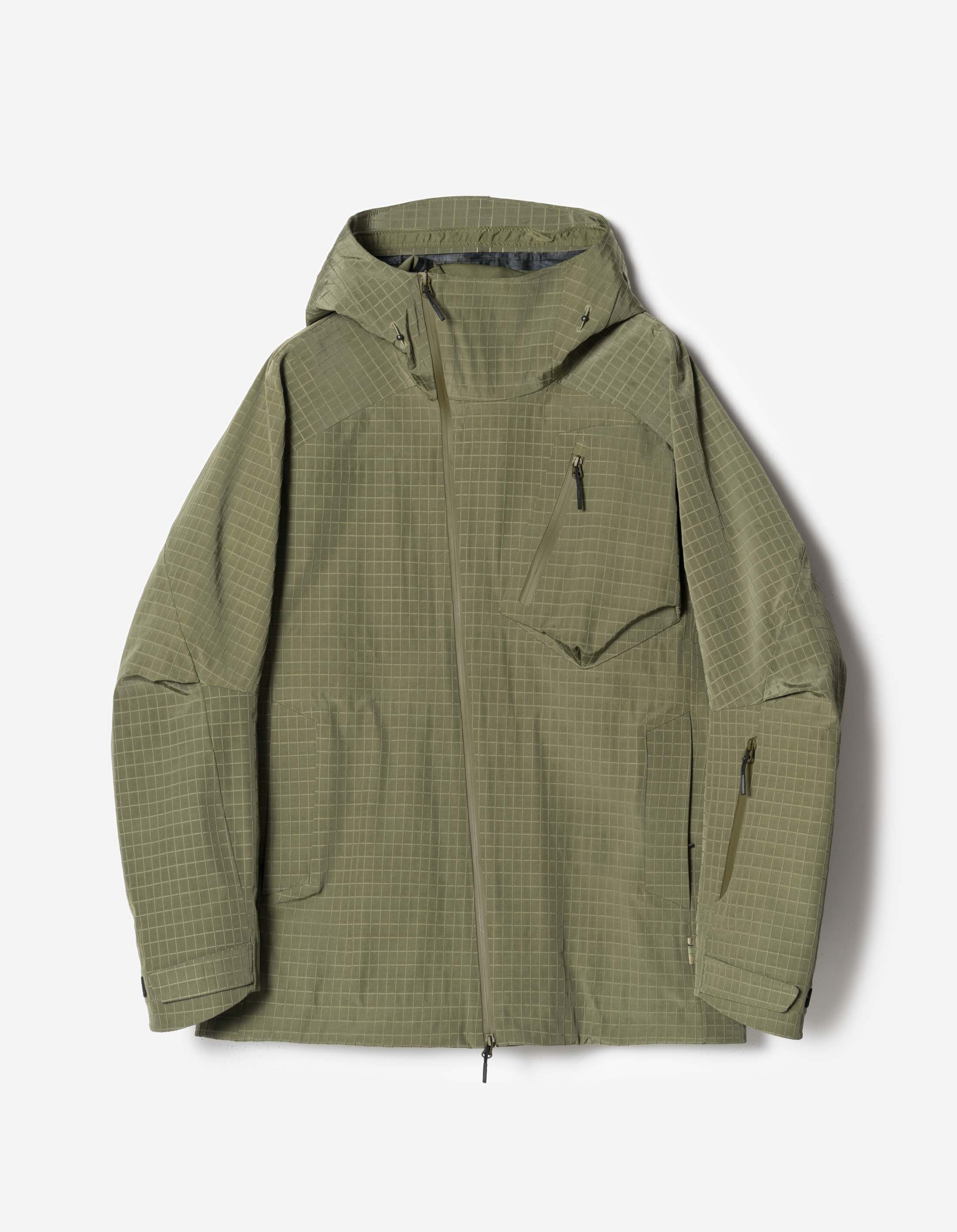 7610 Recycled Nylon Asym Storm Parka Olive OG-107F – Maharishi