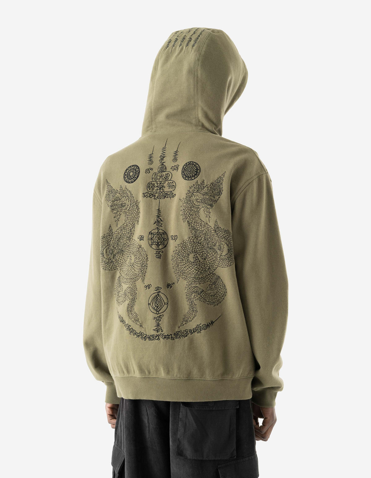 7681 Naga Hooded Sweat Olive OG-107F