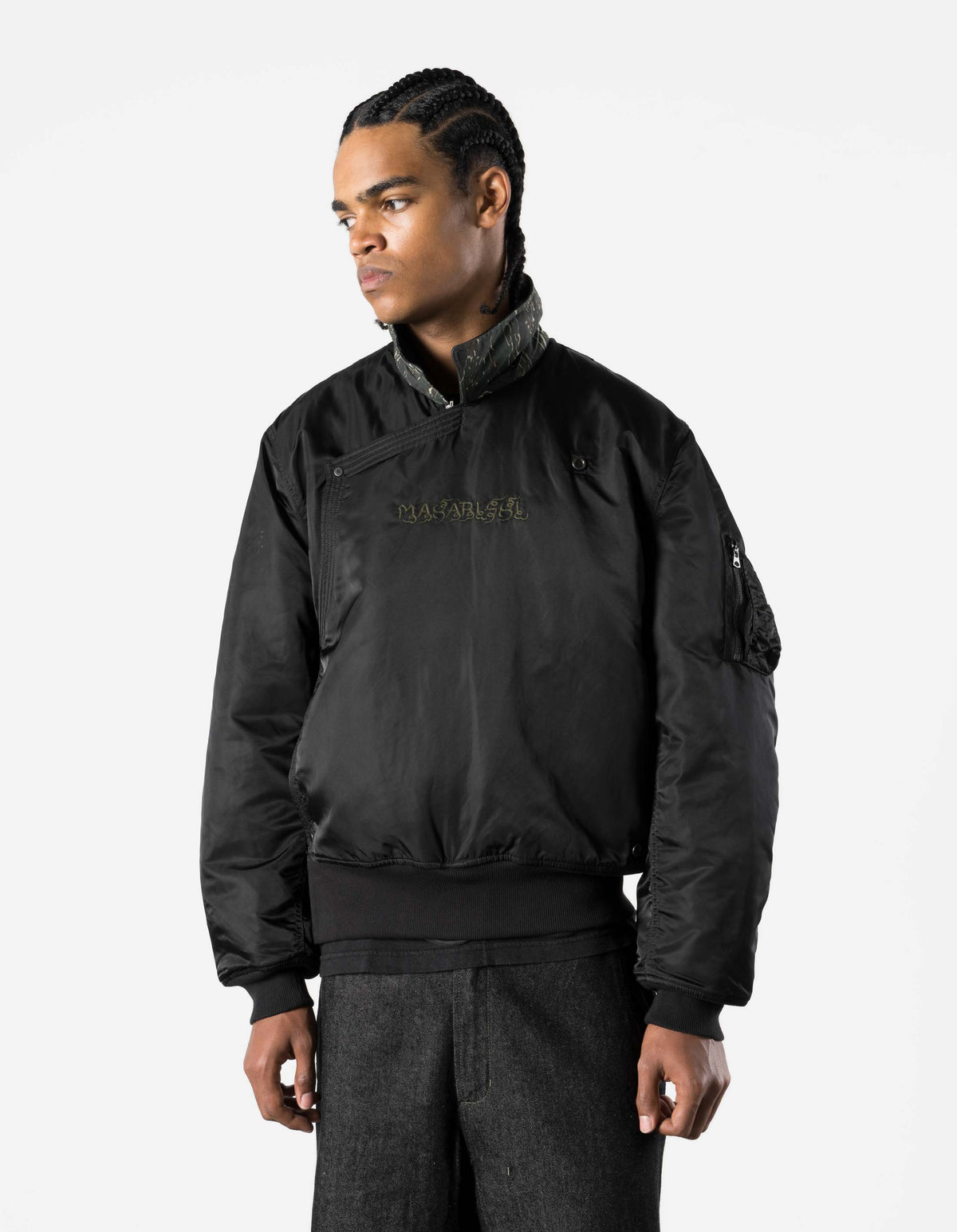 7691 A2 Monk Flight Jacket Black/Red