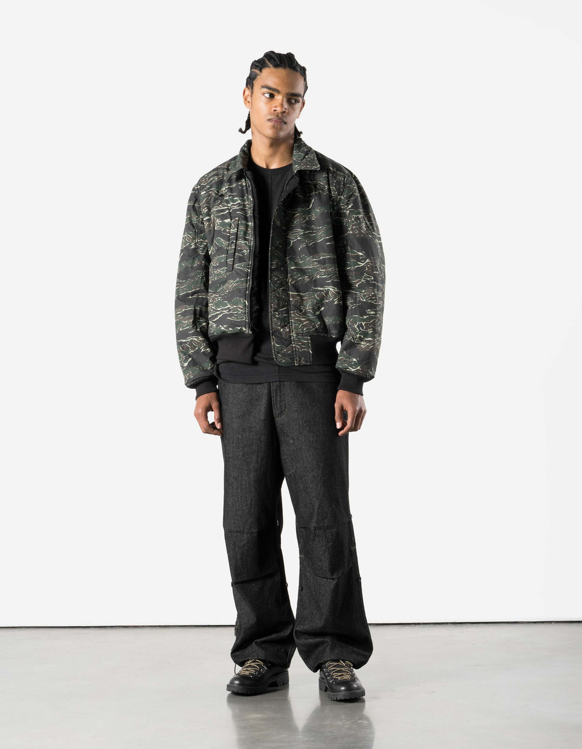 7691 A2 Monk Flight Jacket Black/Red
