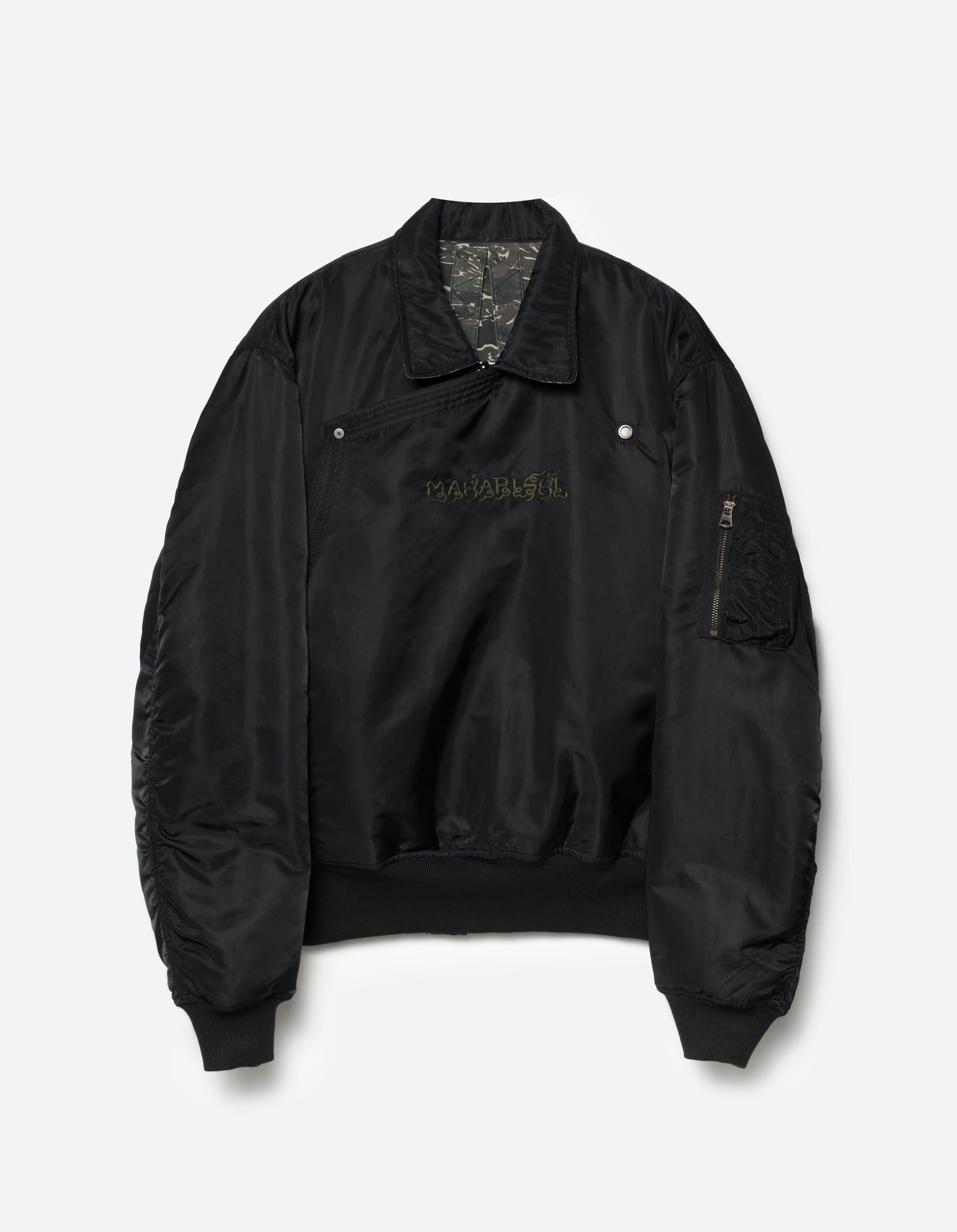 7691 A2 Monk Flight Jacket Black/Olive