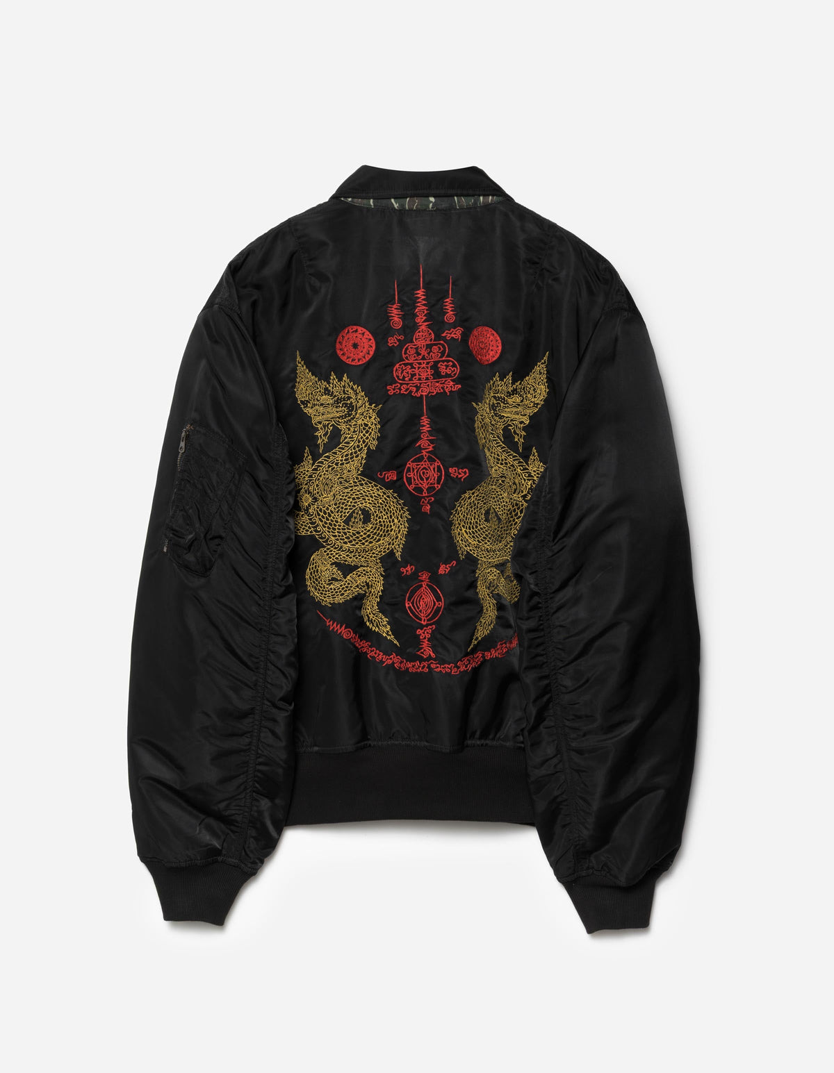 7691 A2 Monk Flight Jacket Black/Red