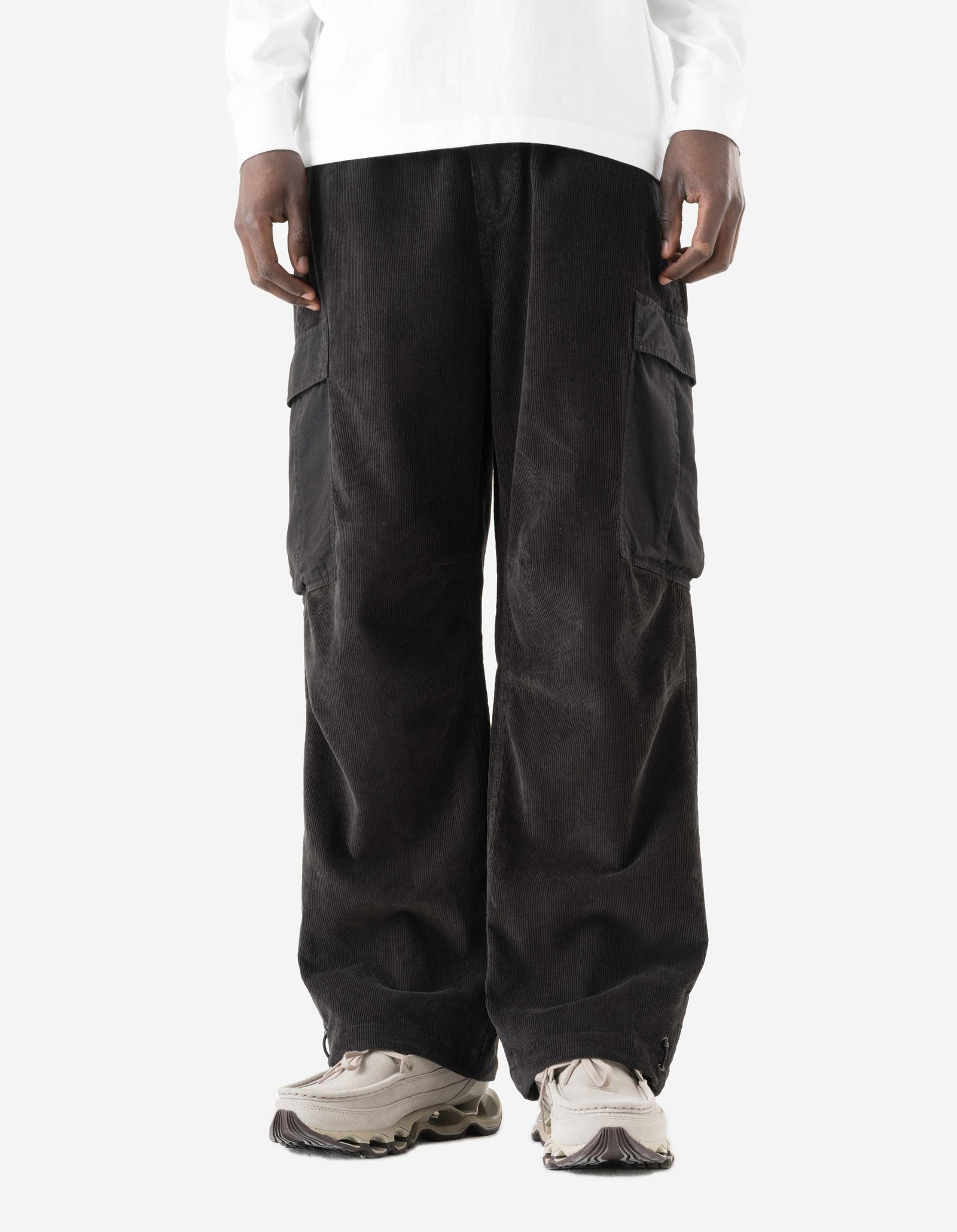 7695 Hemp Cord Utility Cargo Pants Black