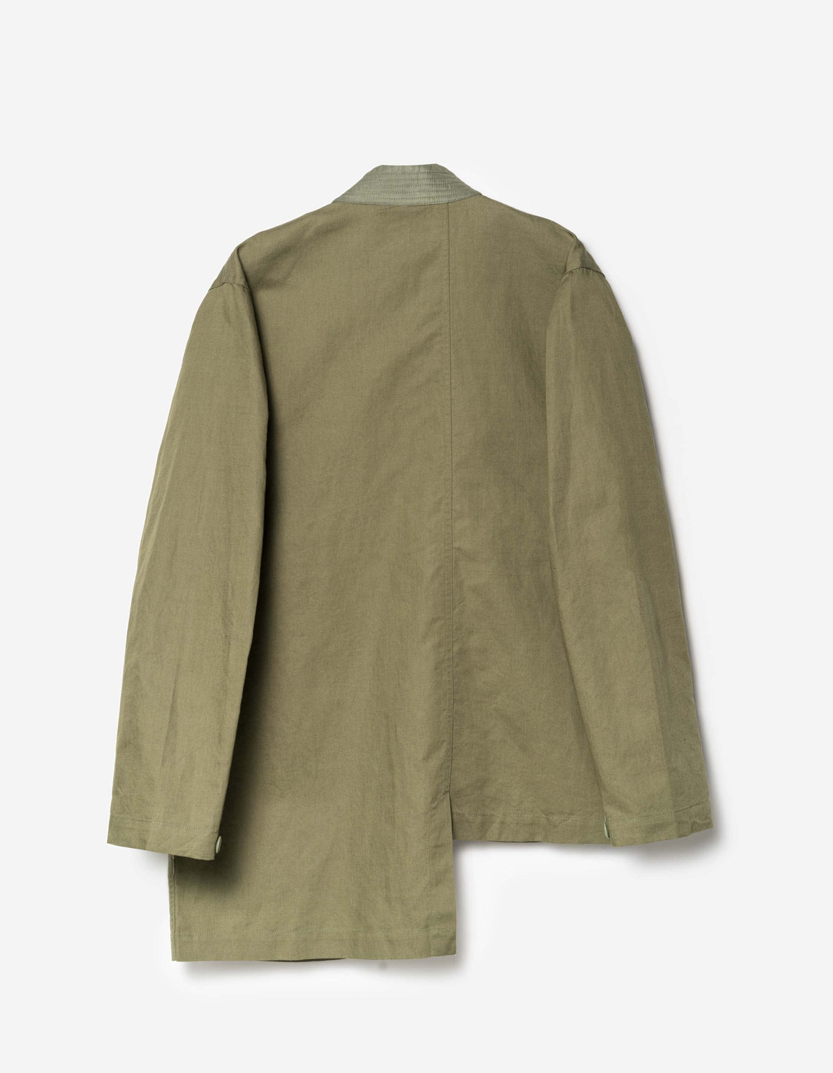 7706 Asym Hanten Kimono Olive OG-107F