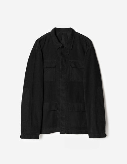 7708 Hemp Cord BDU Cargo Jacket Black