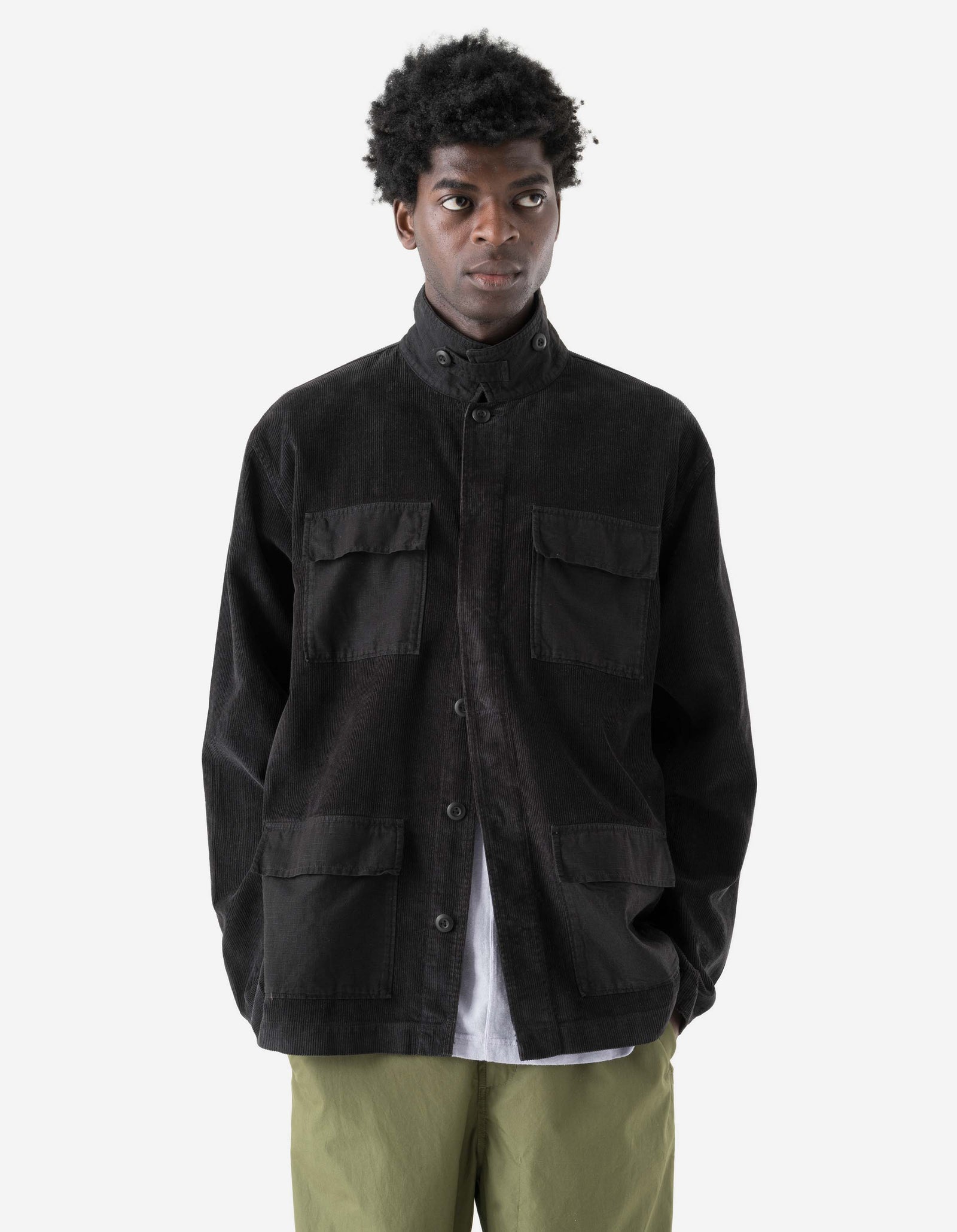 7708 Hemp Cord BDU Cargo Jacket Black
