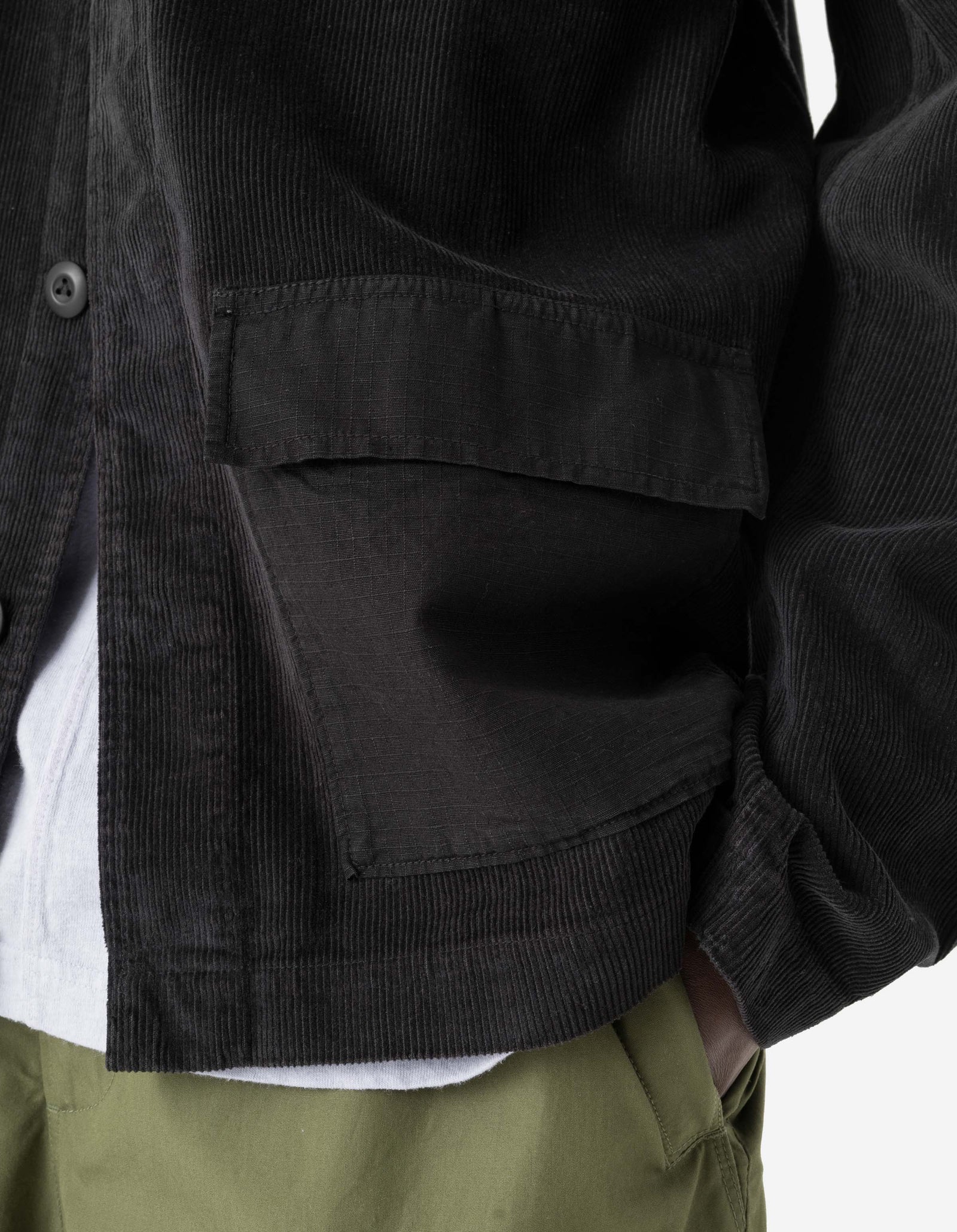 7708 Hemp Cord BDU Cargo Jacket Black
