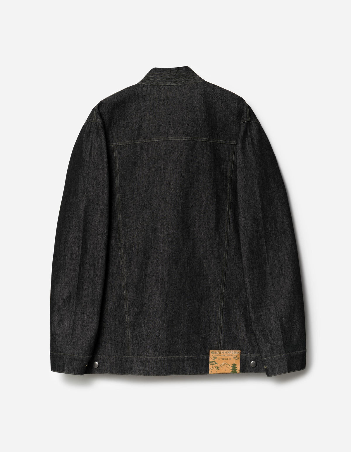 7710 Maha Denim Hemp Kimono Black