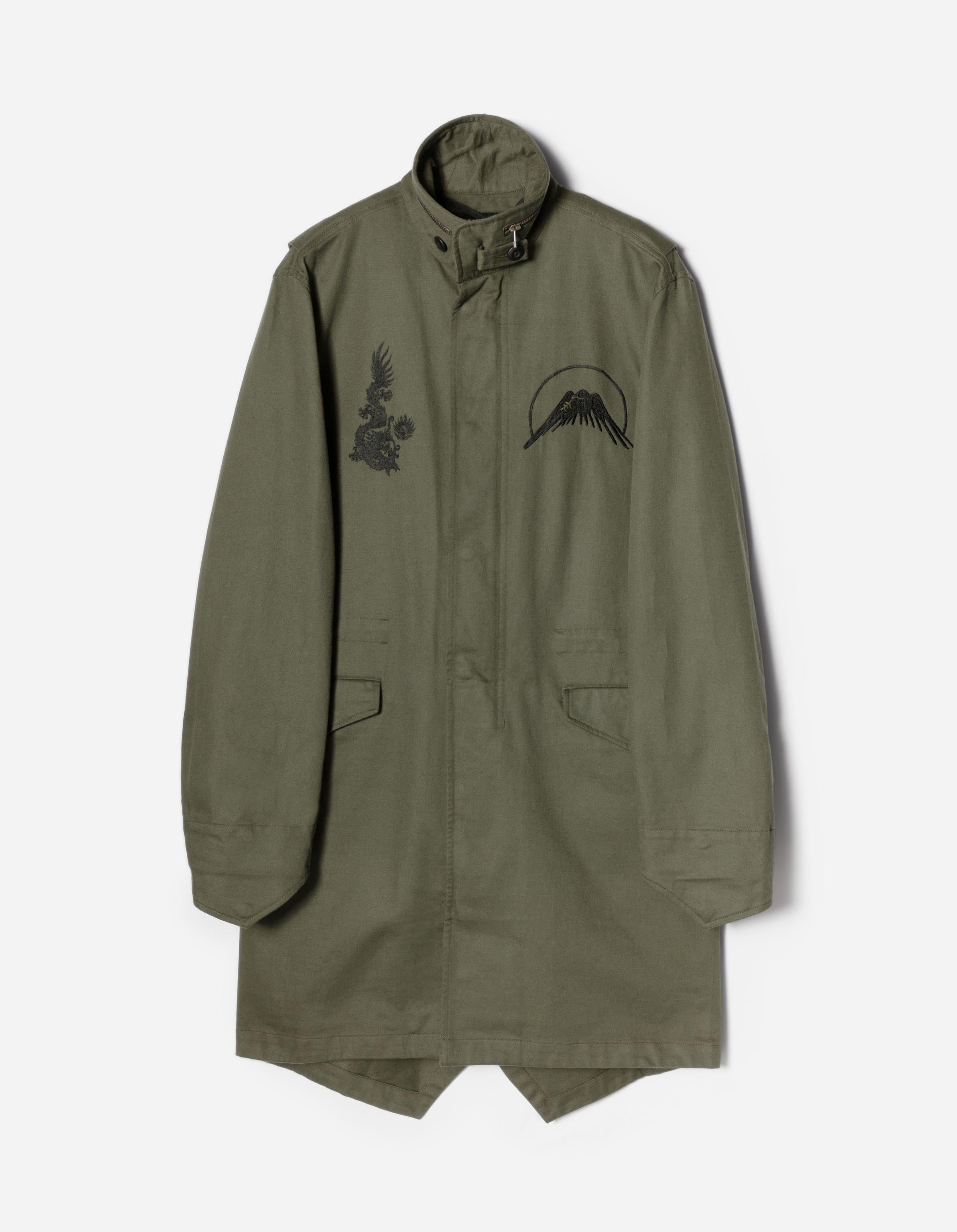 7580 DWR Hemp Asym Wind Breaker Black – Maharishi