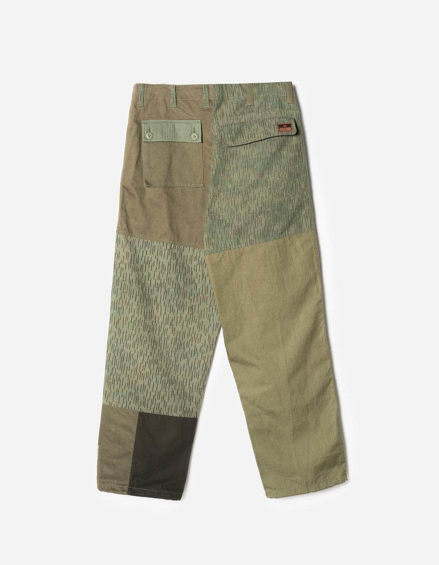 7725 Upcycled M60 Camo Cargo Pants Olive