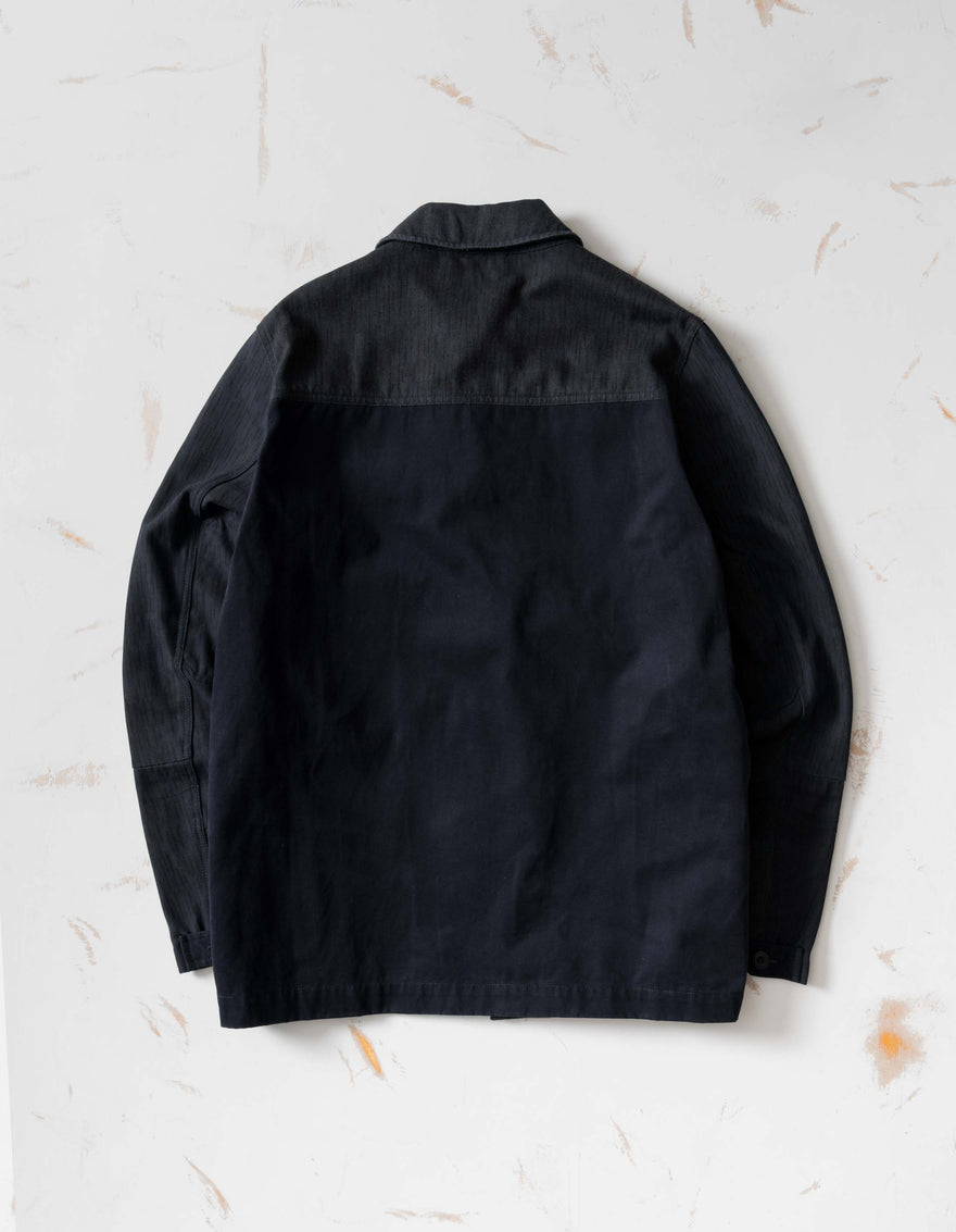 7726 Upcycled M60 Camo Overshirt Navy