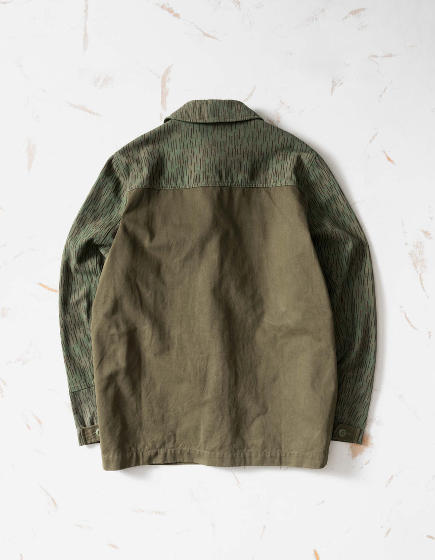 7726 Upcycled M60 Camo Overshirt Olive