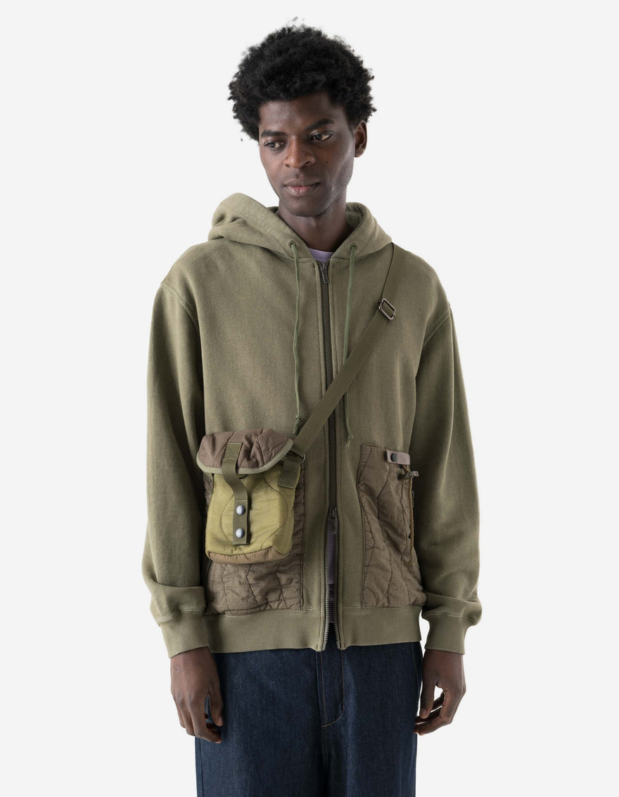 7734 Upcycled Liner MA Pouch Bag Olive