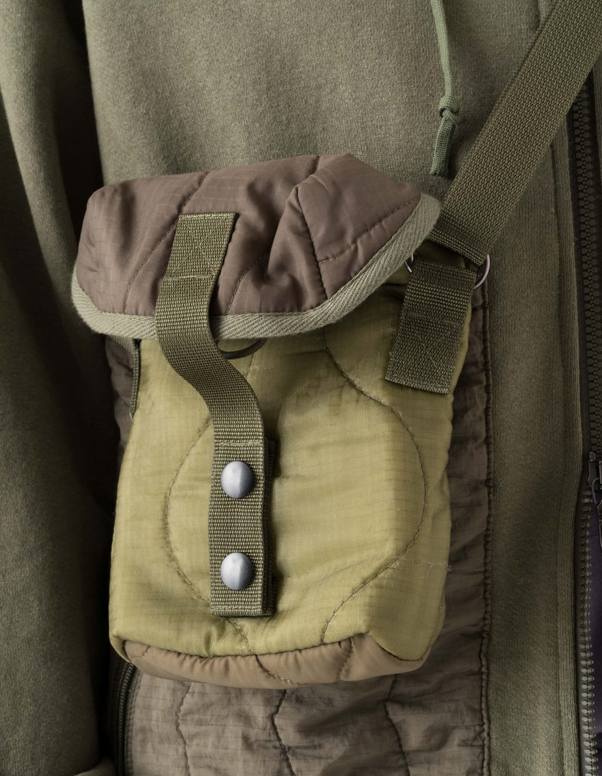 7734 Upcycled Liner MA Pouch Bag Olive