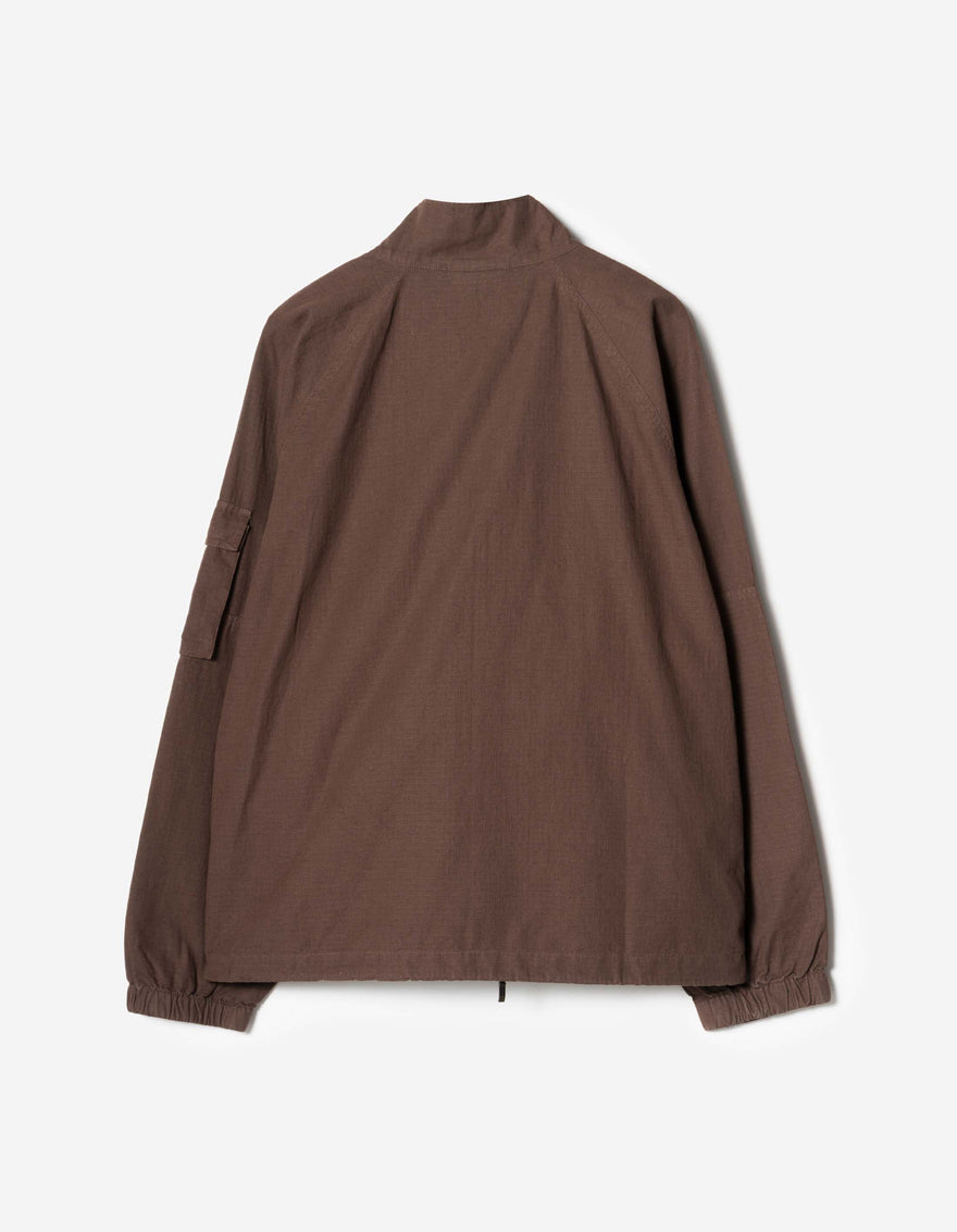 7740 Hemp Ripstop Track Jacket Earth Brown