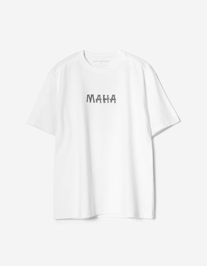 7768 Bamboo Logo S/S T-Shirt White
